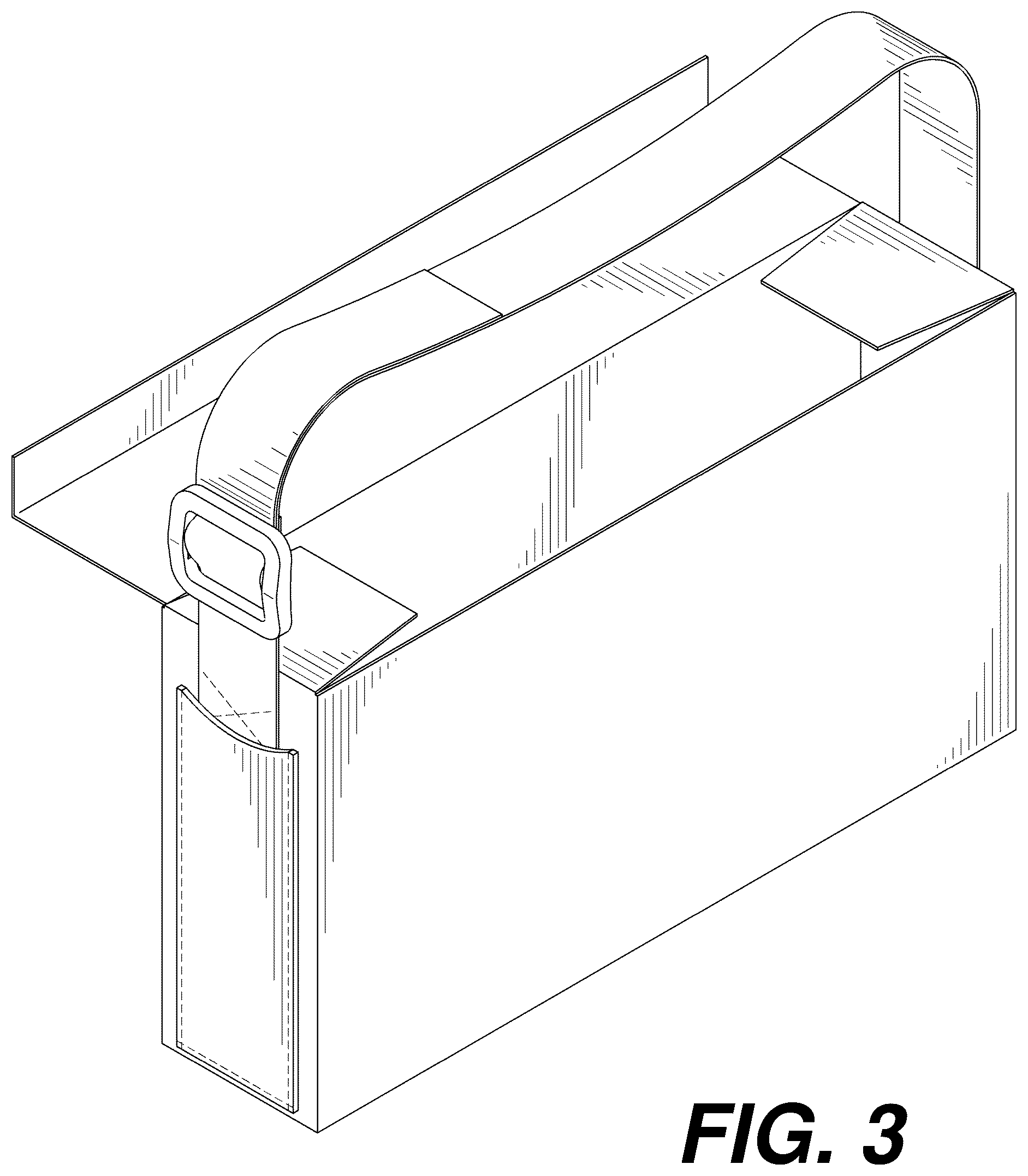 Patent USD1043167 Figure 3 – Automotive tissue valet