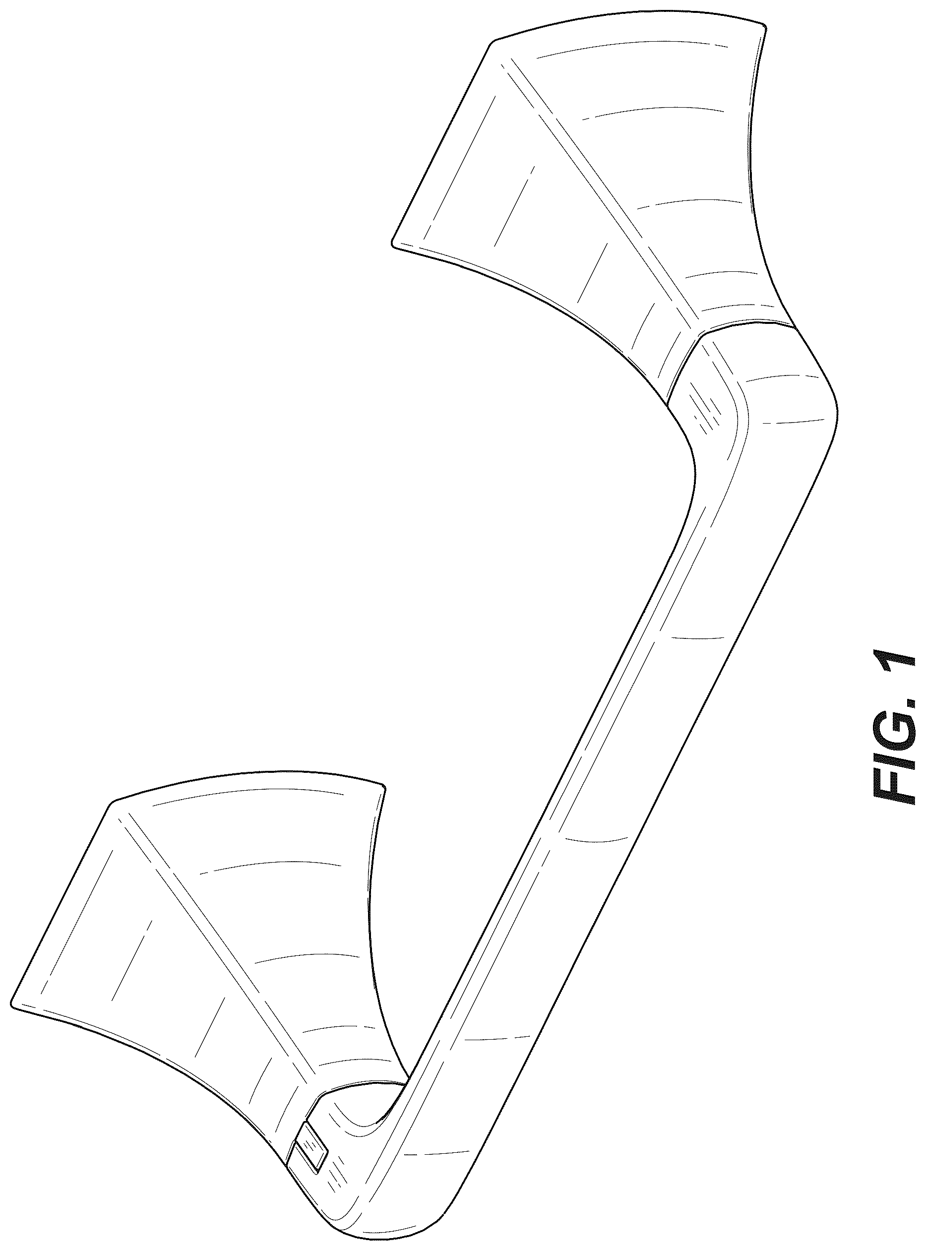 Patent USD1043168 Figure 1 – Holder for towel or paper roll
