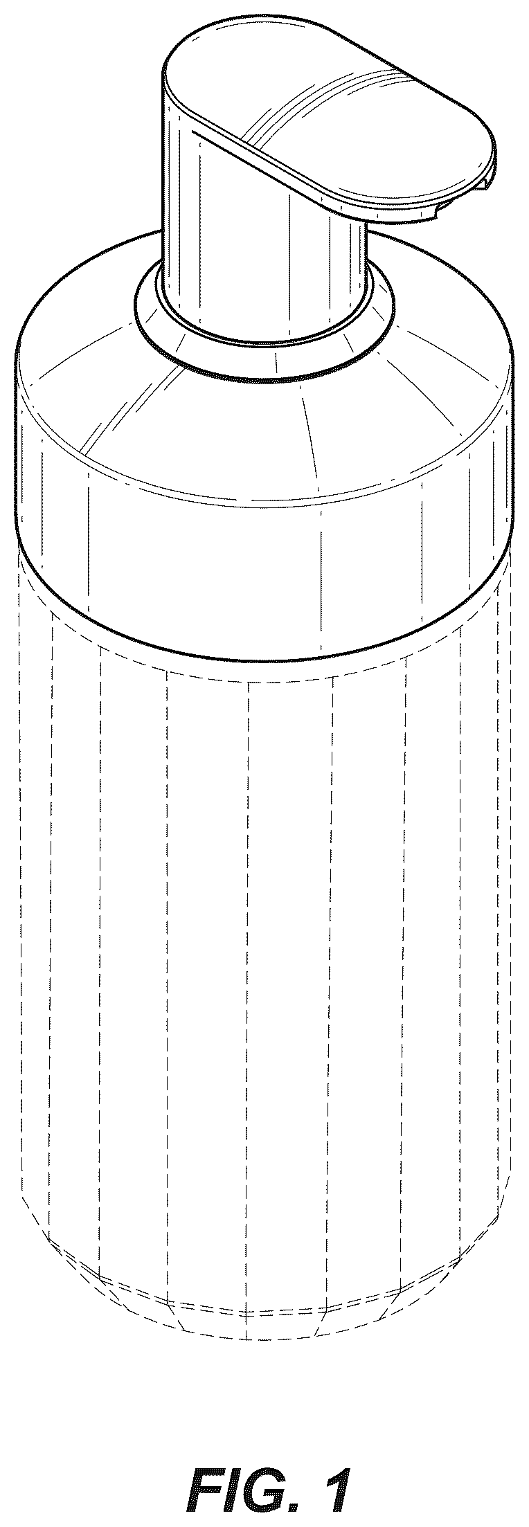 Patent USD1043170 Figure 1 – Manual sanitizer dispenser