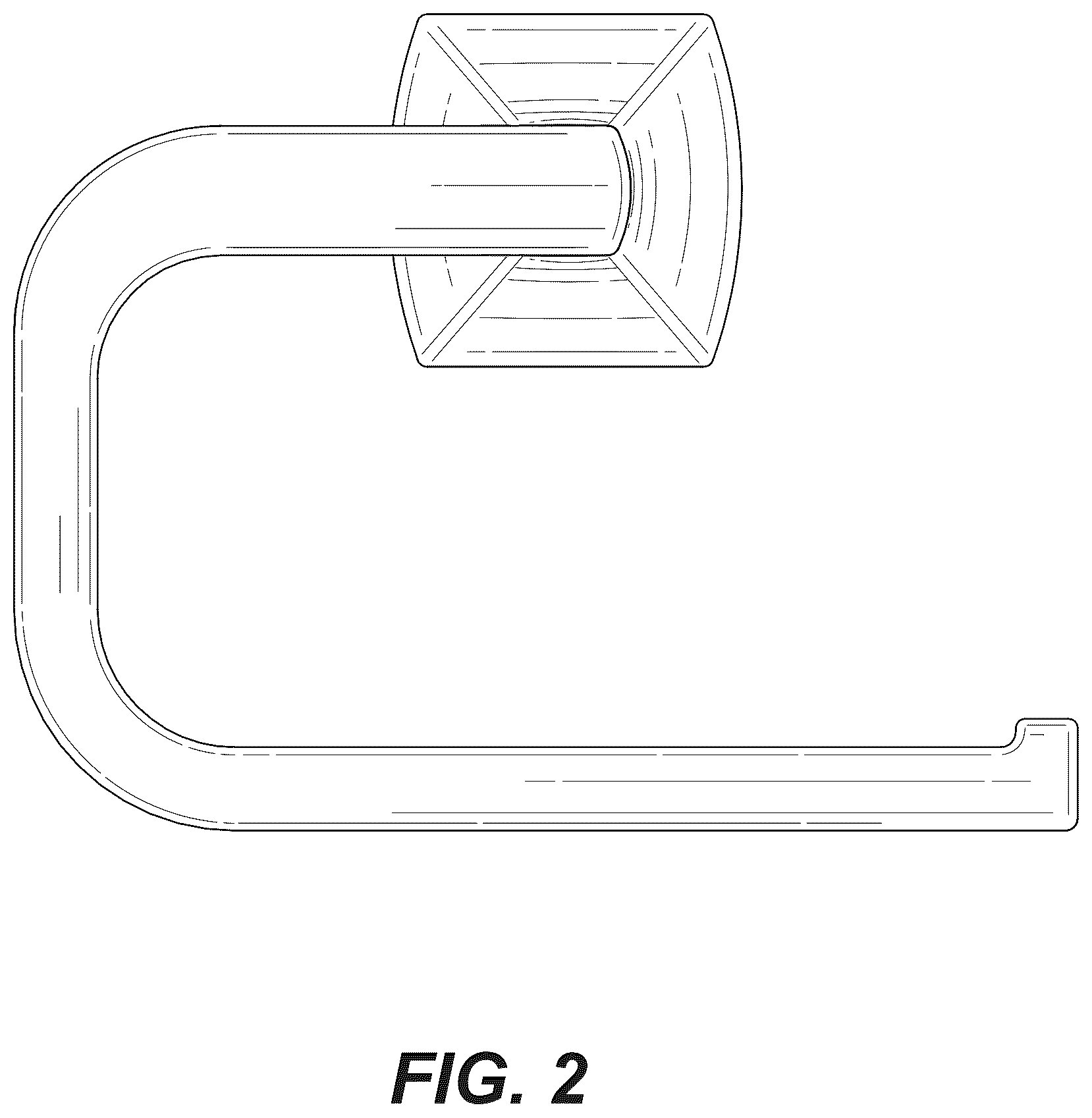 Patent USD1043171 Figure 2 – Holder for towel or paper roll