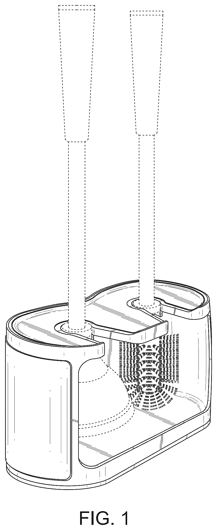 Patent USD1043174 Figure 1 – Tool holder