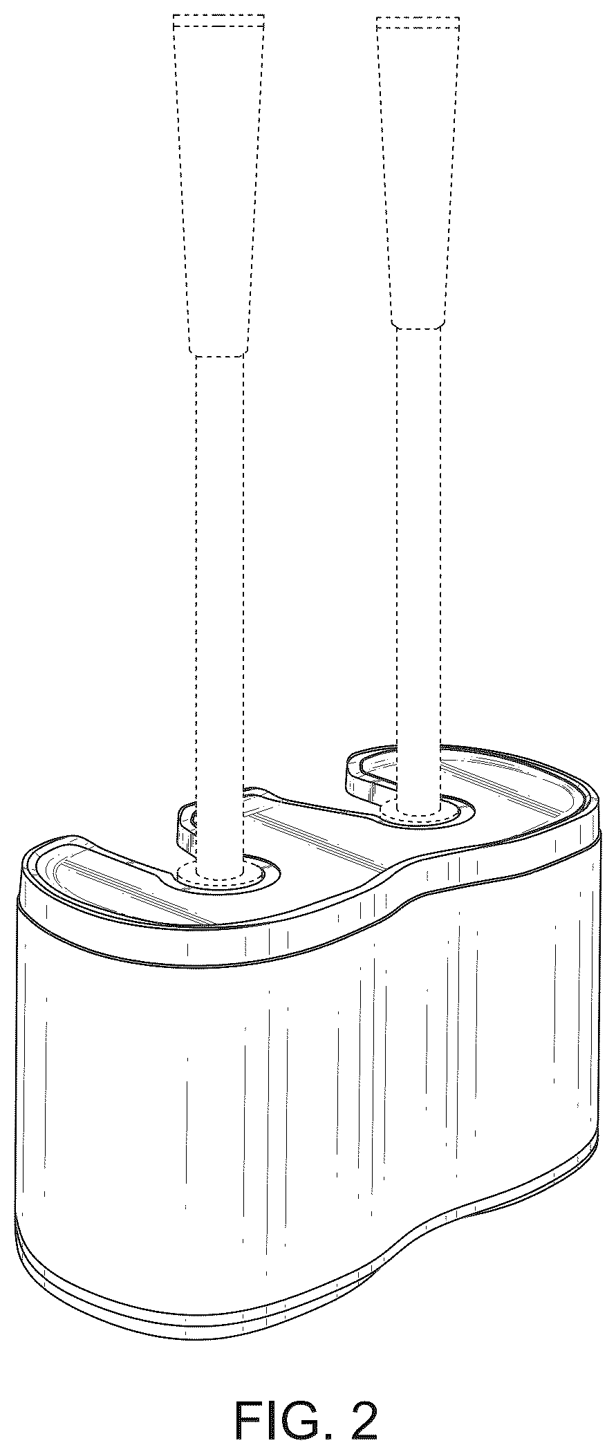 Patent USD1043174 Figure 2 – Tool holder