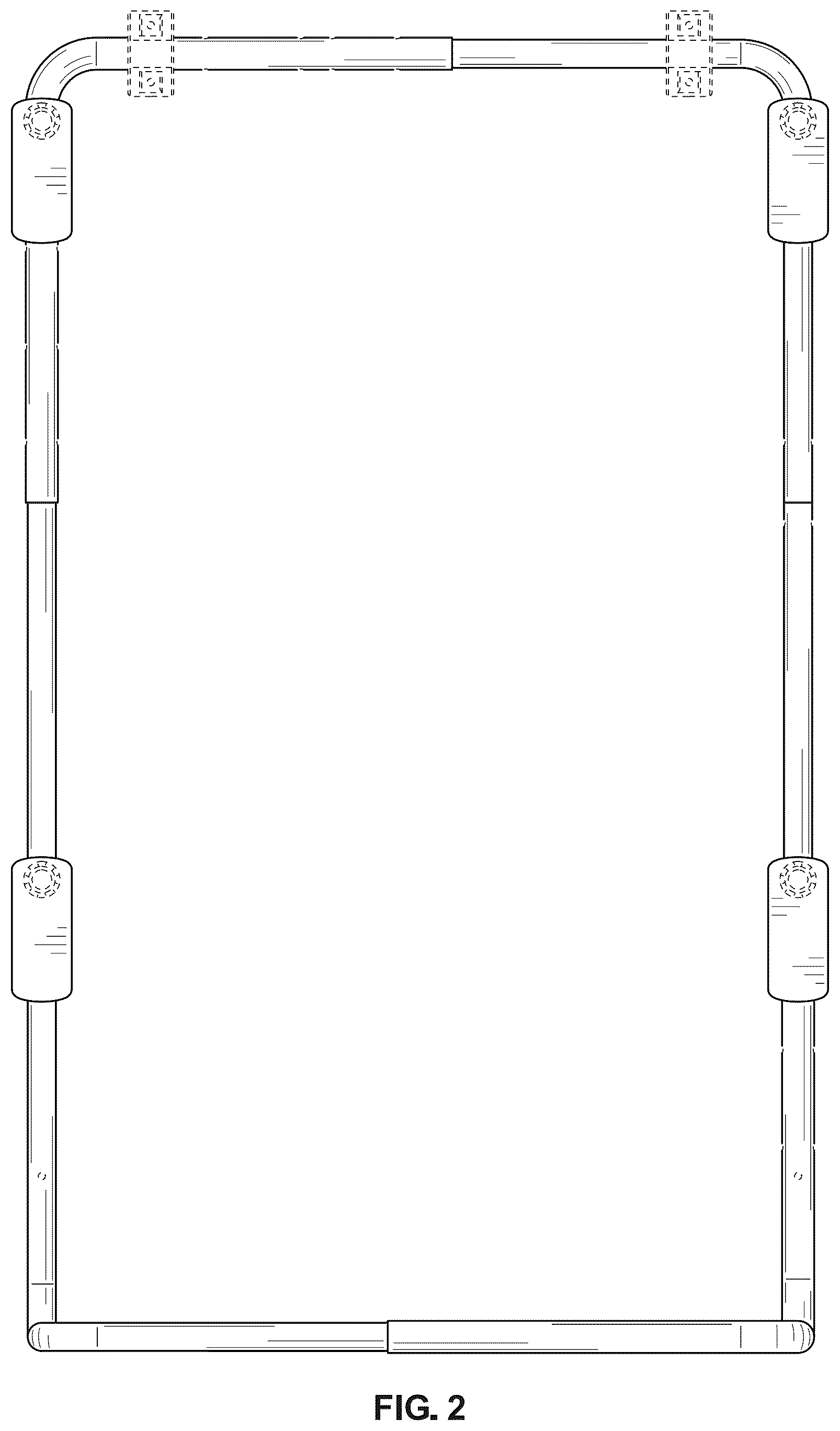Patent USD1043175 Figure 2 – Tire storage stand