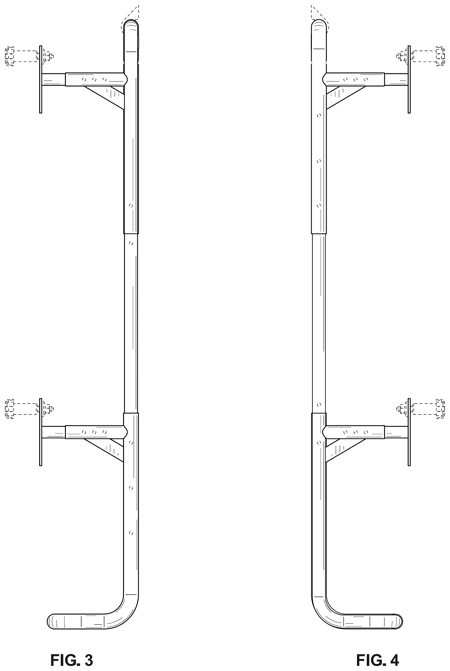 Patent USD1043175 Figure 3 – Tire storage stand