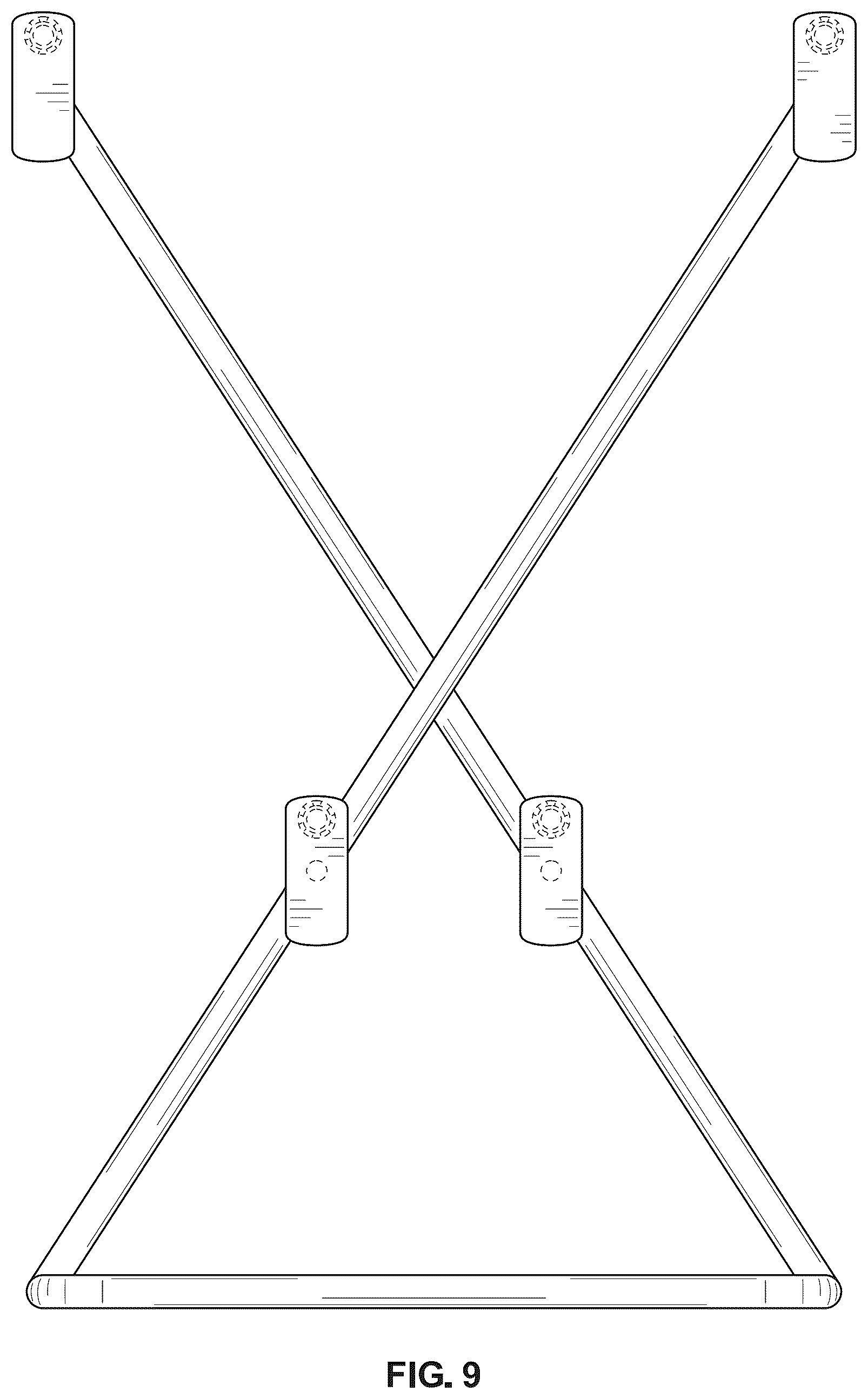 Patent USD1043175 Figure 7 – Tire storage stand