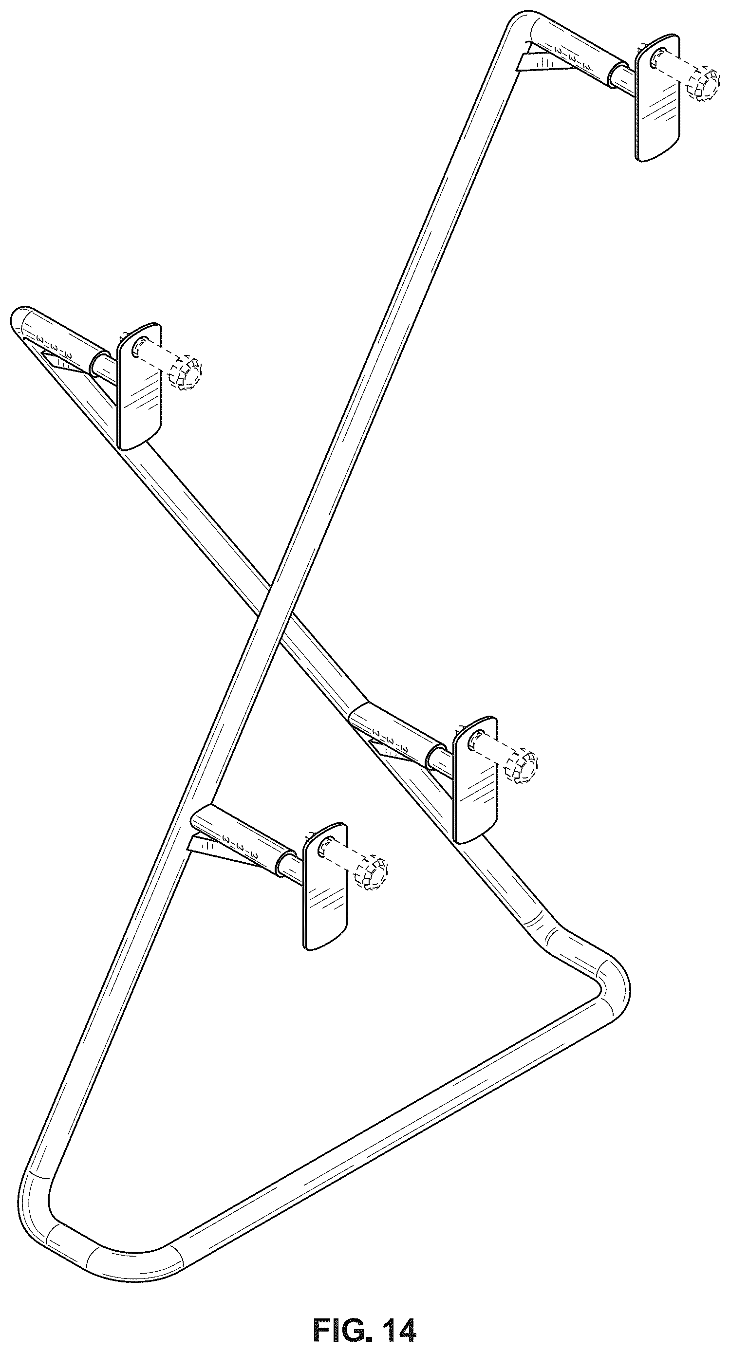 Patent USD1043175 Figure 10 – Tire storage stand
