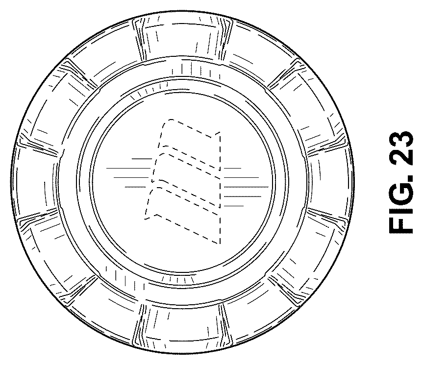 Patent USD1043175 Figure 17 – Tire storage stand