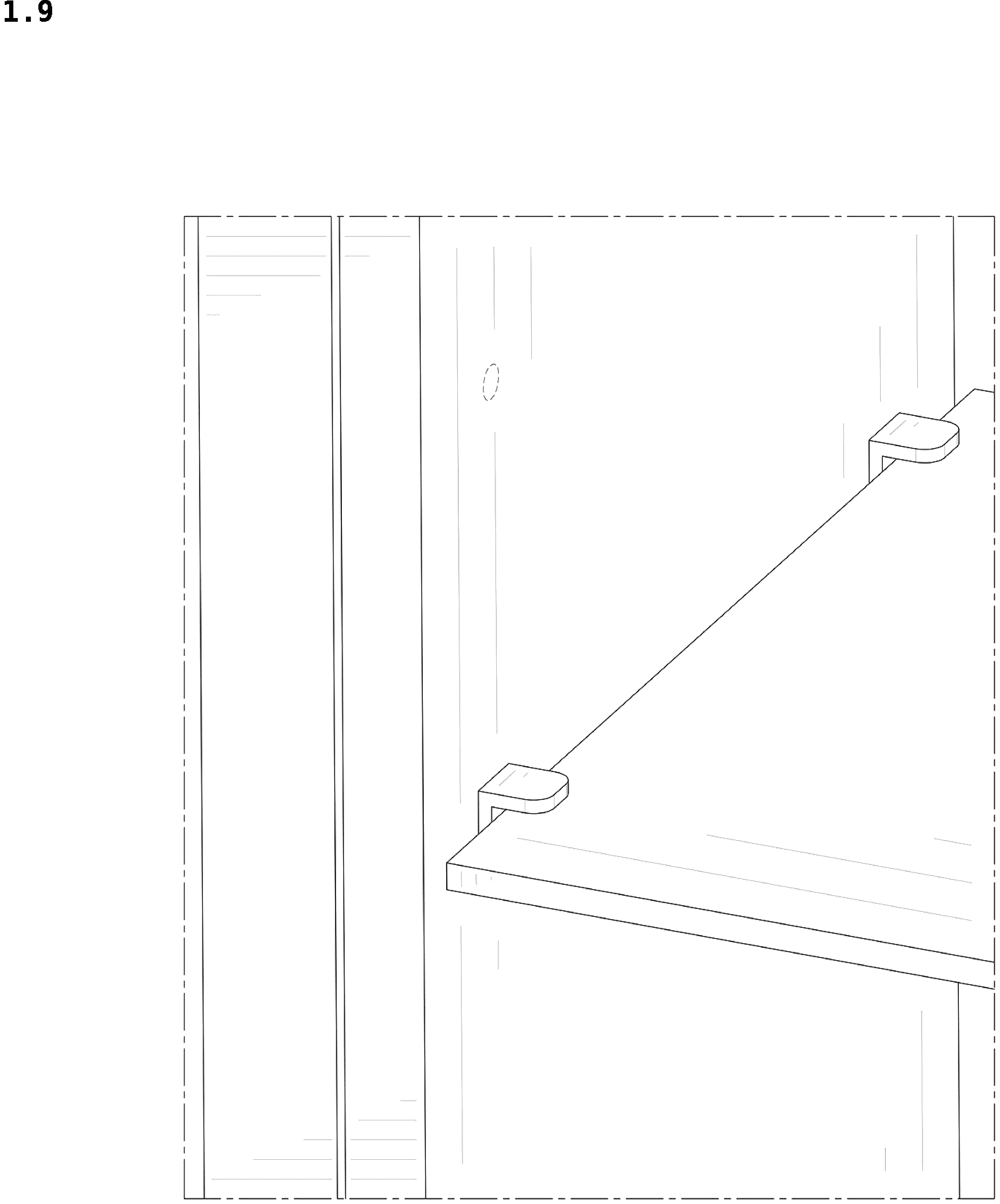 Patent USD1043176 Figure 9 – Wall shelf