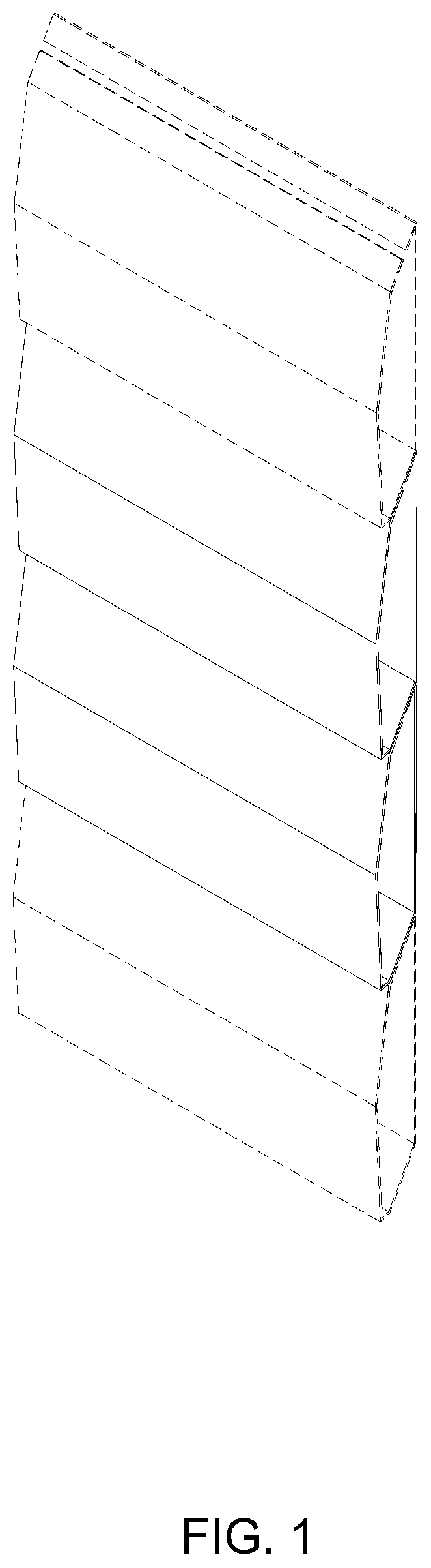 Patent USD1043177 Figure 1 – Shade panel portion