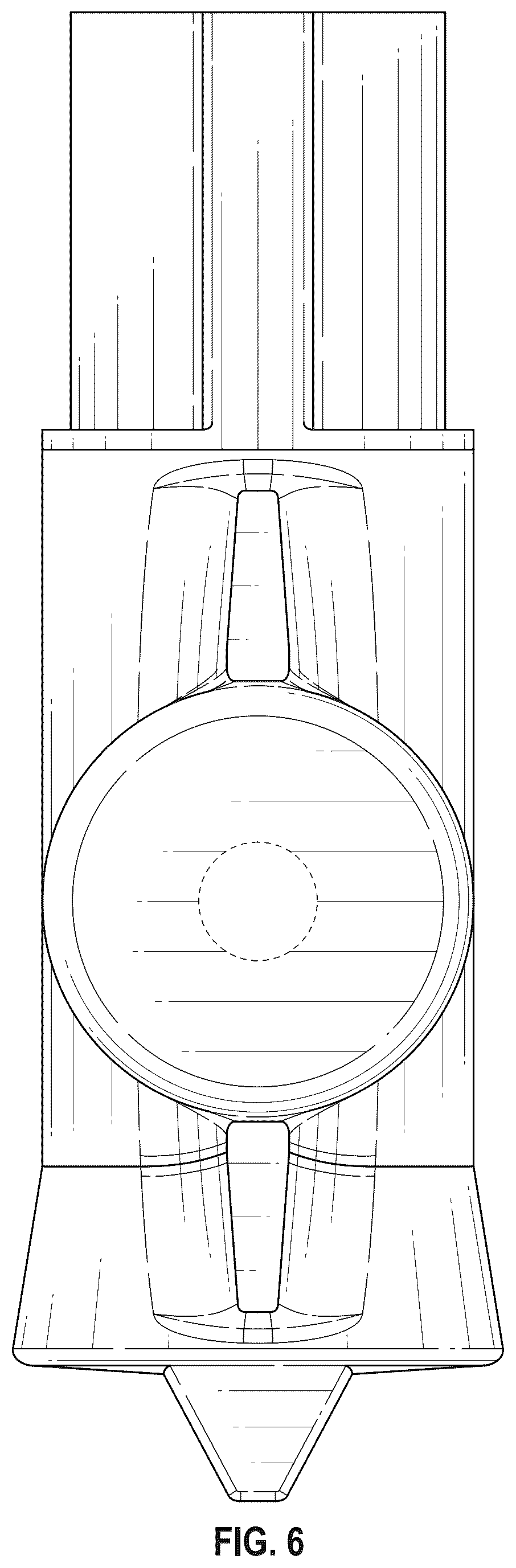 Patent USD1043178 Figure 5 – Apparatus for directing lift cords or lift chains of architectural opening coverings