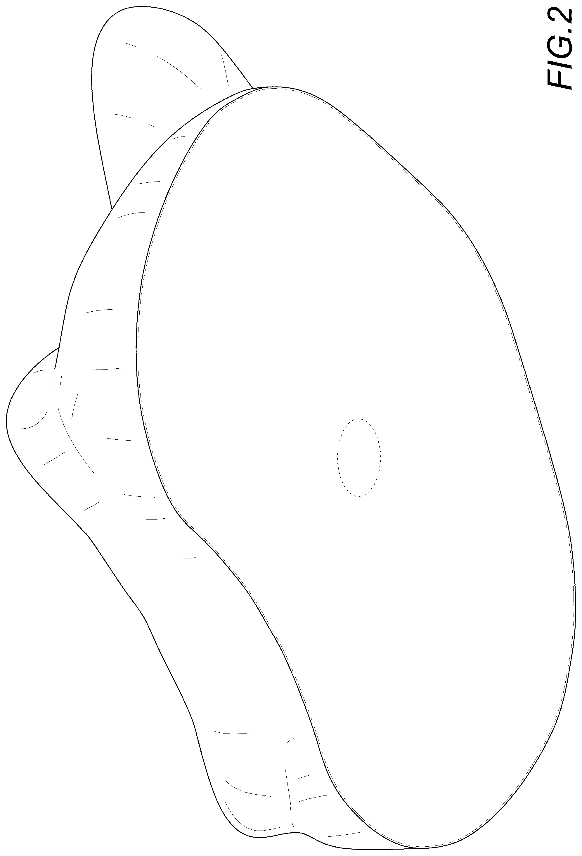 Patent USD1043186 Figure 2 – Pillow