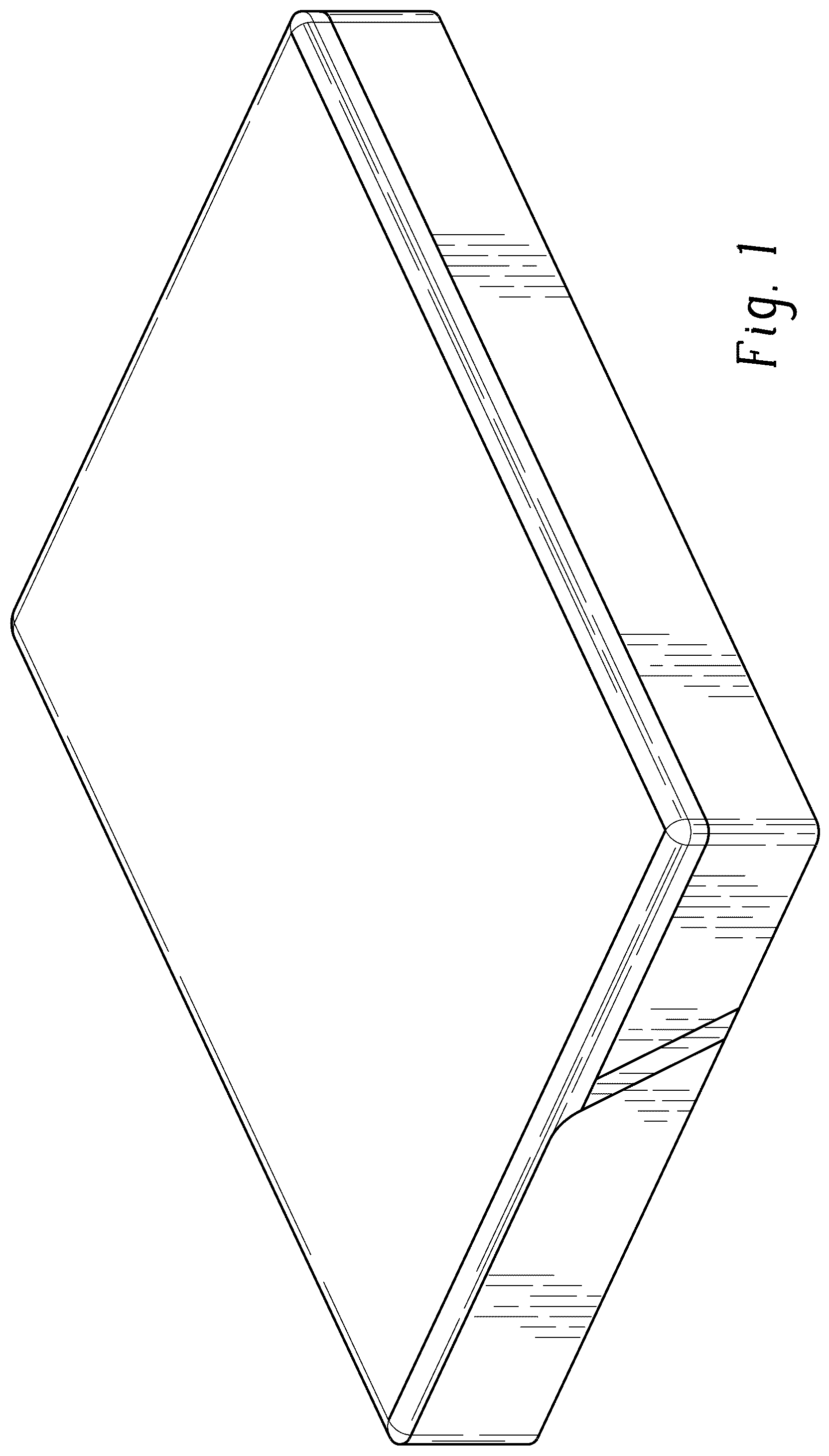 Patent USD1043187 Figure 1 – Mattress