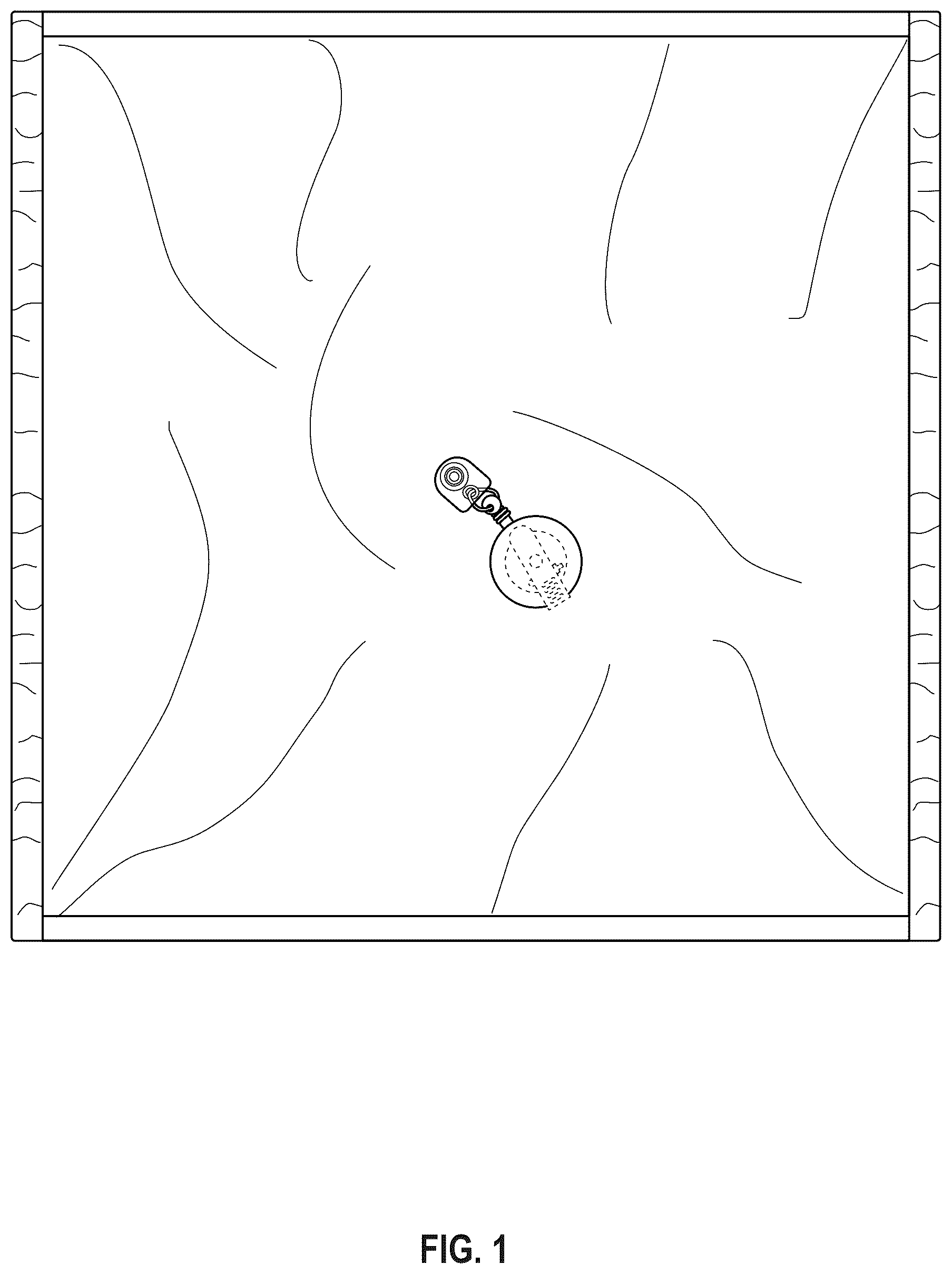 Patent USD1043188 — Retractable runner's cloth — Figure 1