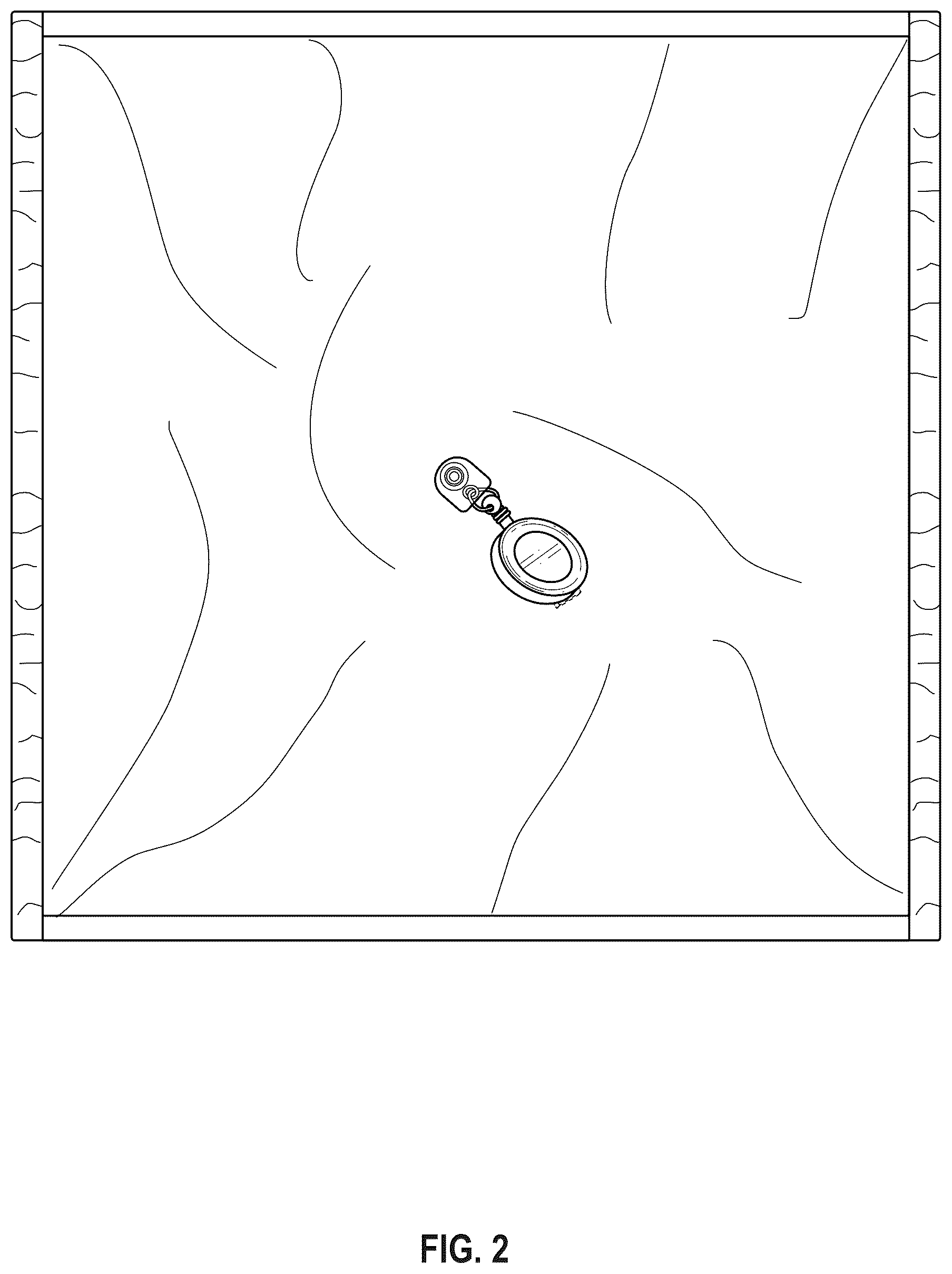 Patent USD1043188 Figure 2 – Retractable runner's cloth