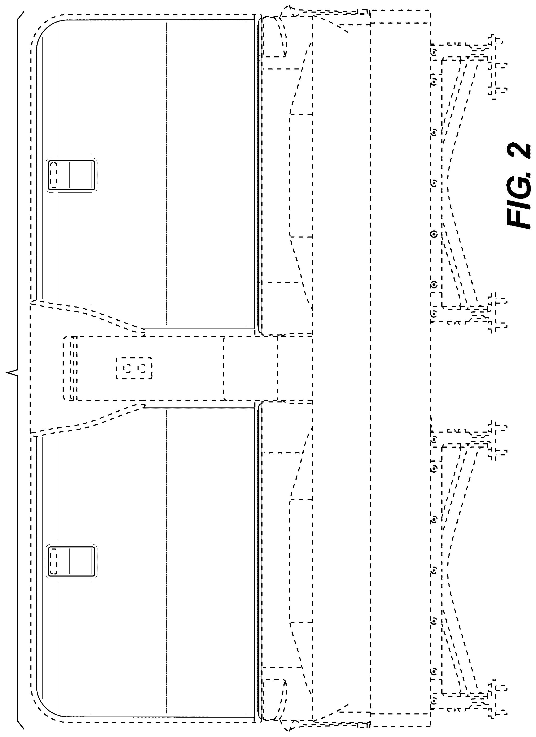 Patent USD1043189 Figure 2 – Fold over seat matting set