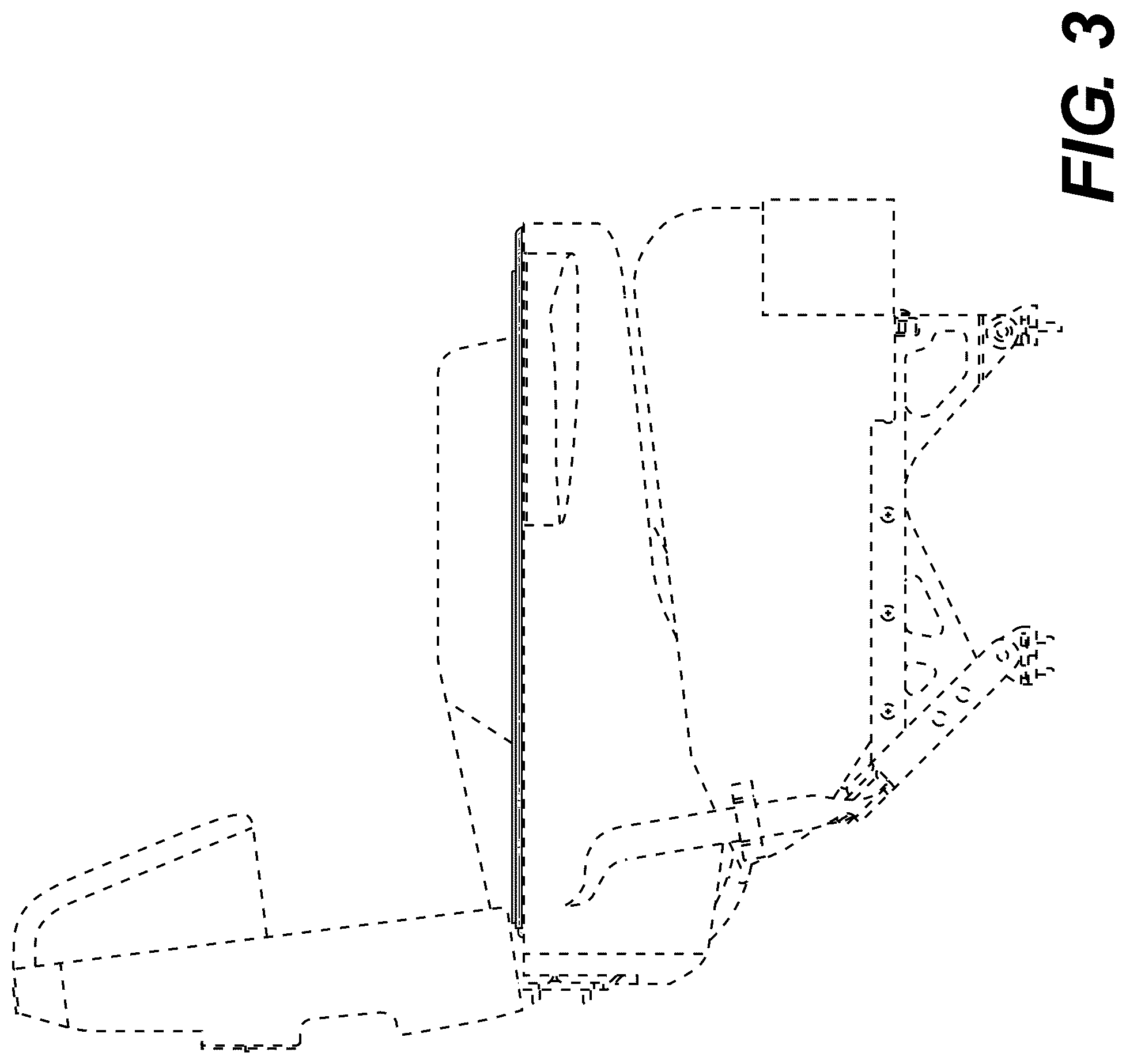 Patent USD1043189 Figure 3 – Fold over seat matting set