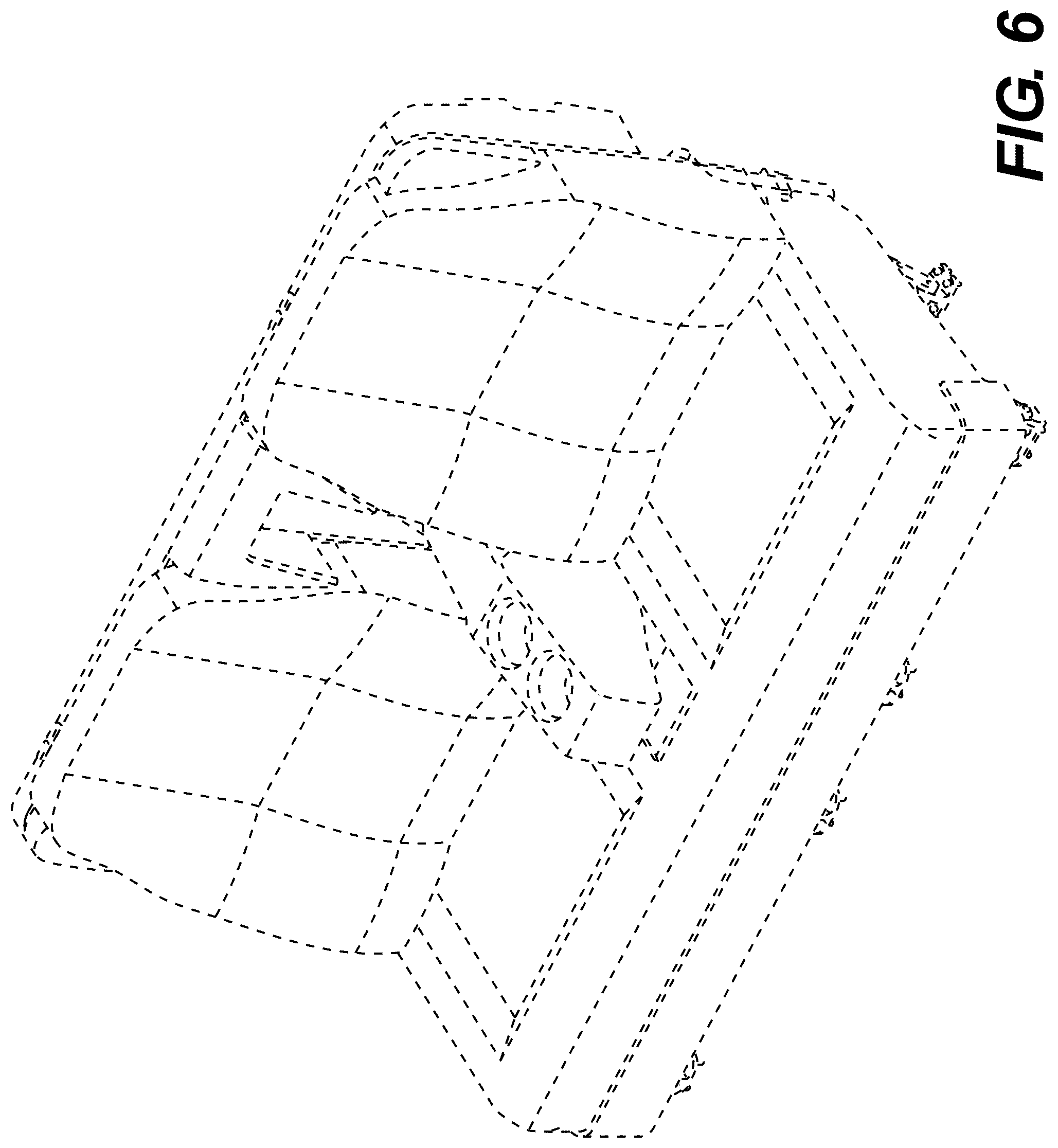 Patent USD1043189 Figure 6 – Fold over seat matting set
