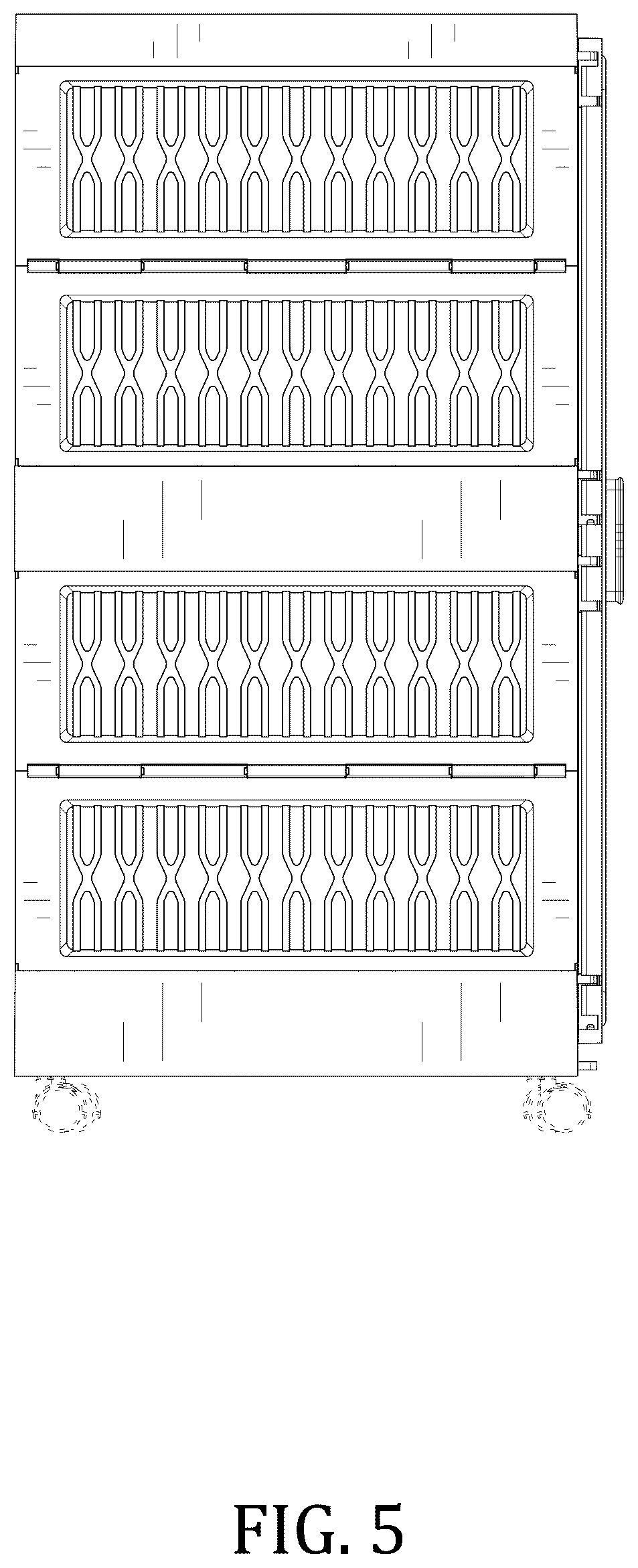 Patent USD1043192 Figure 5 – Fordable wardrobe