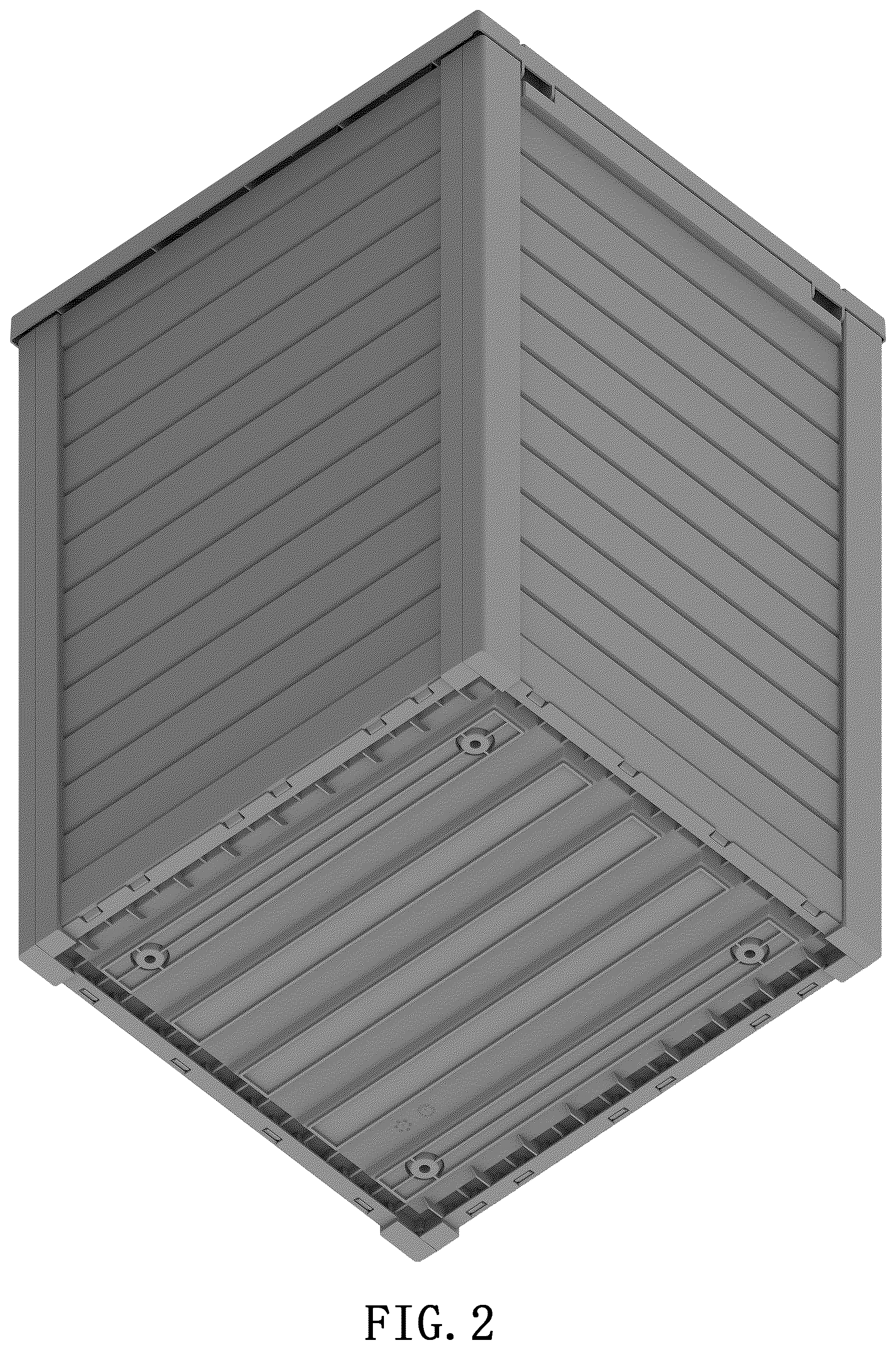Patent USD1043193 Figure 2 – Storage box