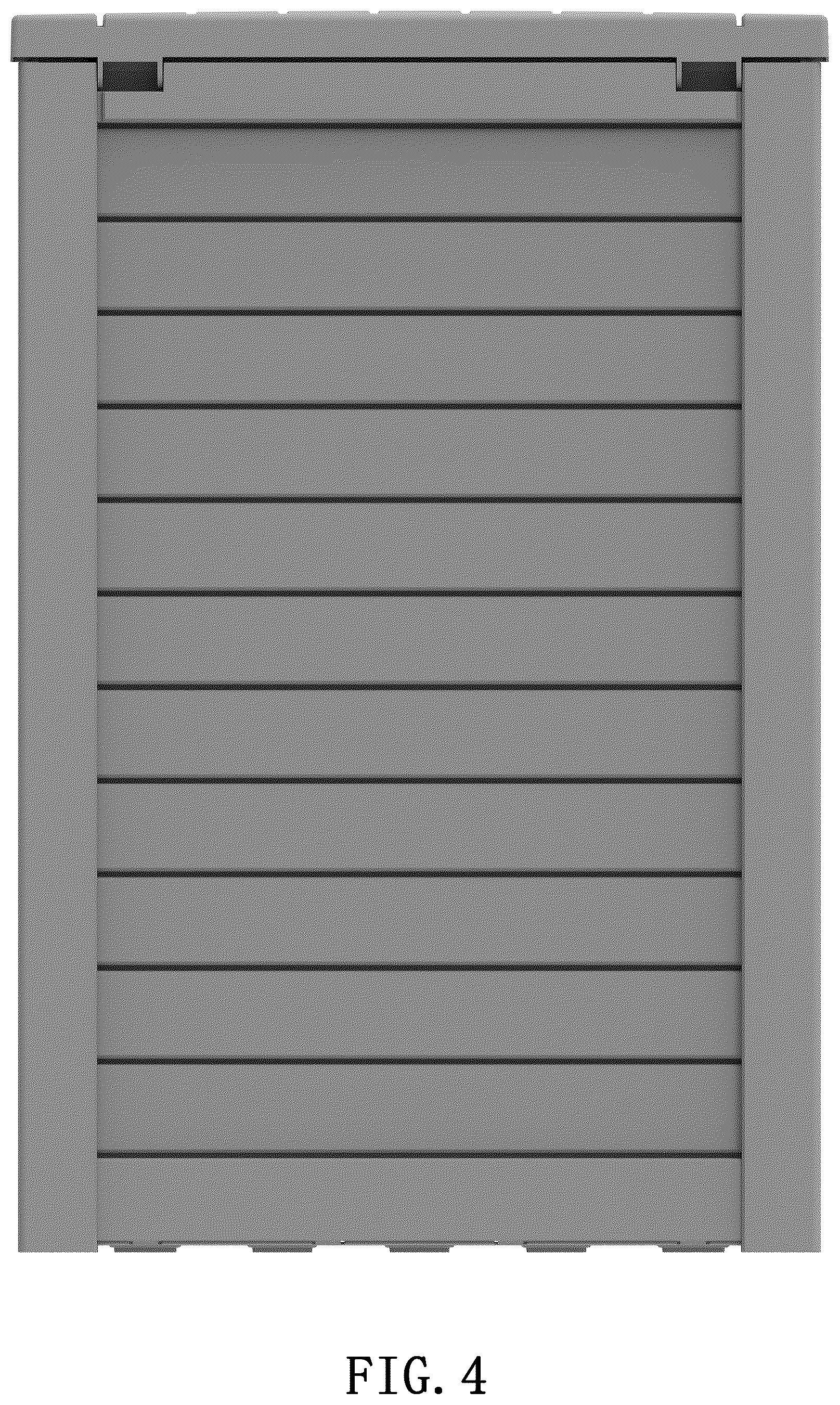 Patent USD1043193 Figure 4 – Storage box