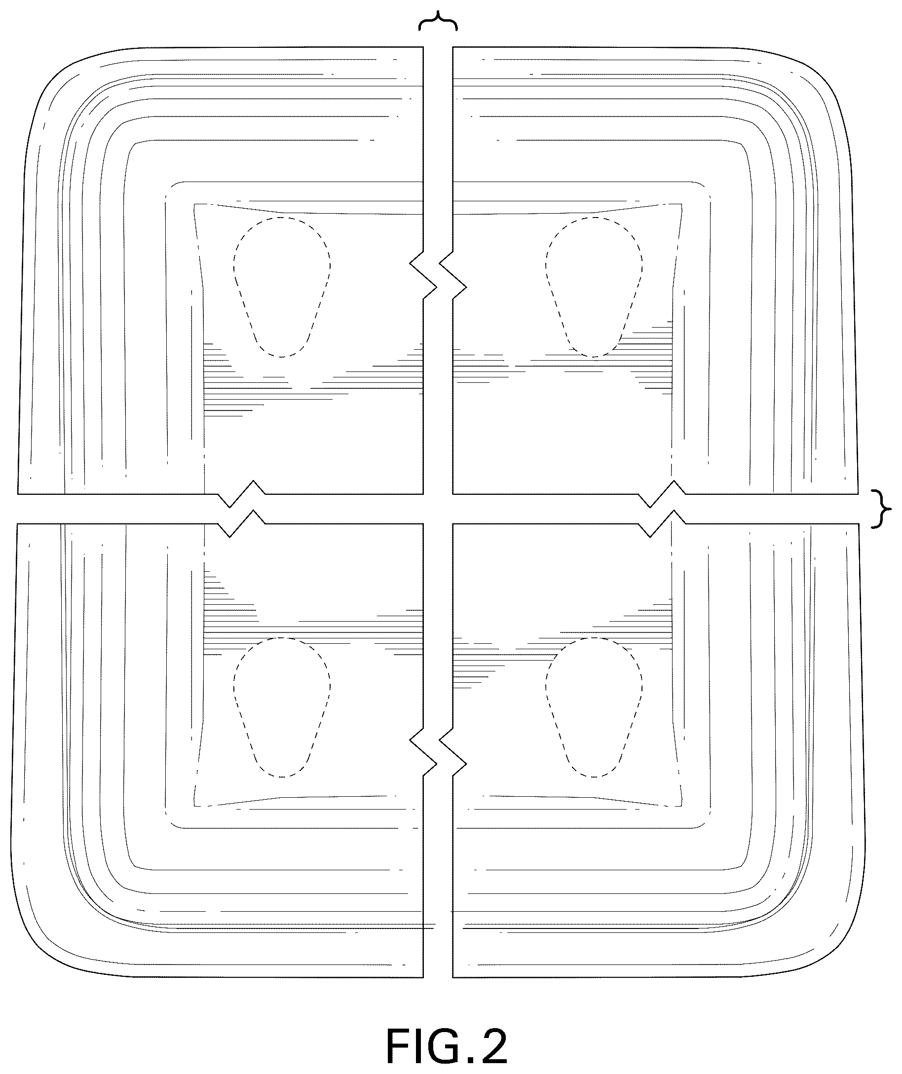 Patent USD1043195 Figure 2 – Tea stand