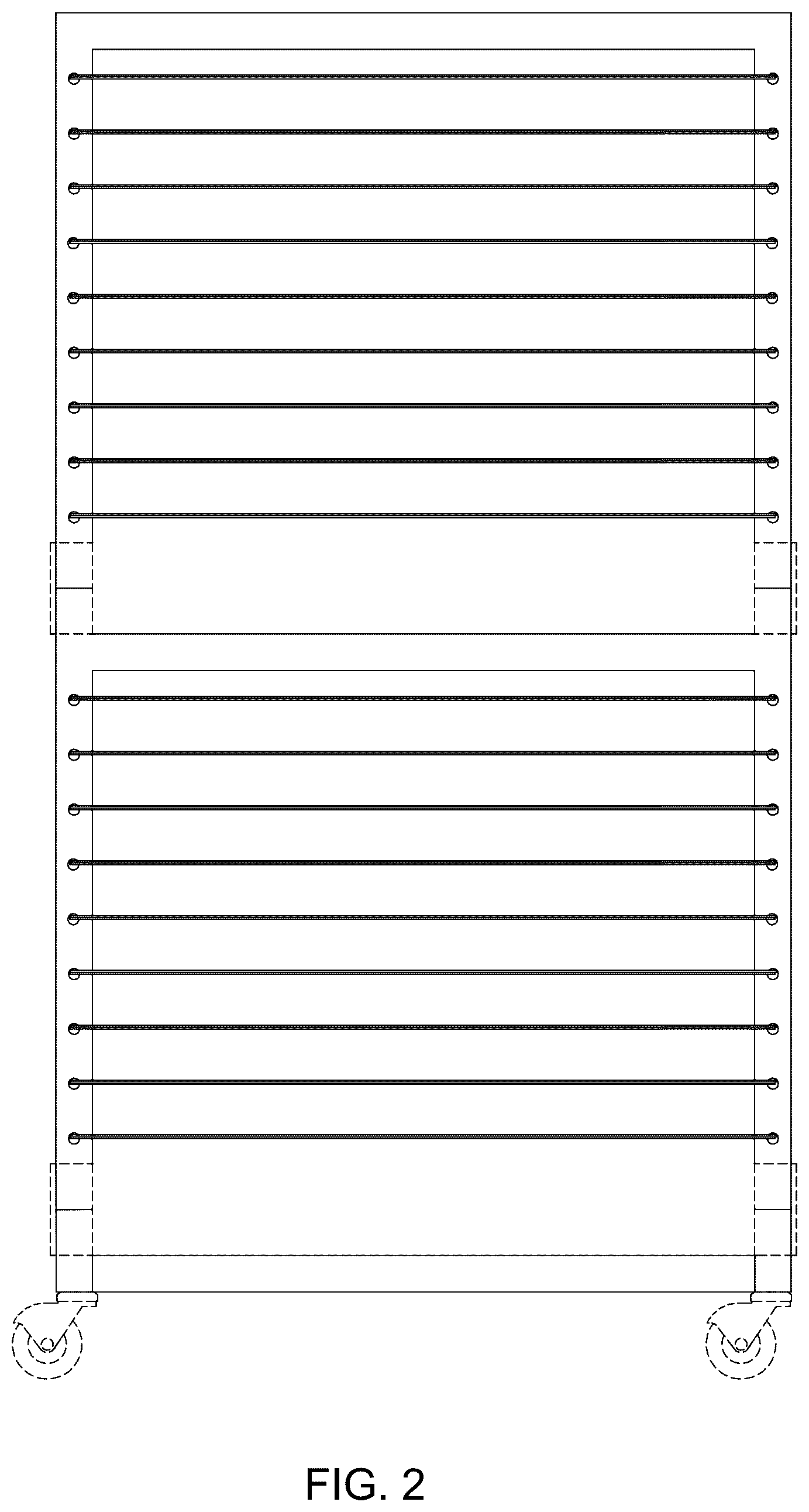 Patent USD1043196 Figure 2 – Art drying rack