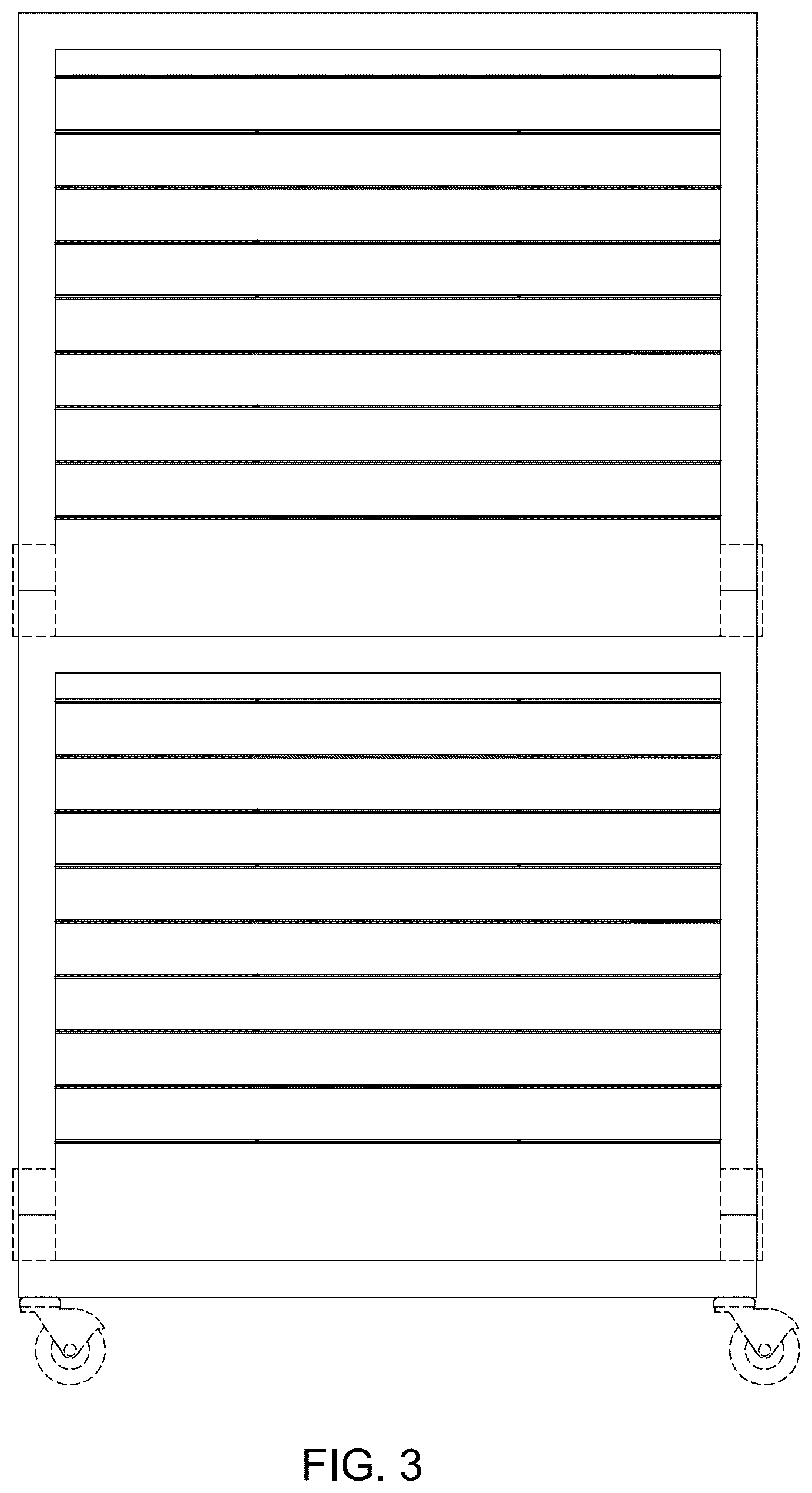Patent USD1043196 Figure 3 – Art drying rack