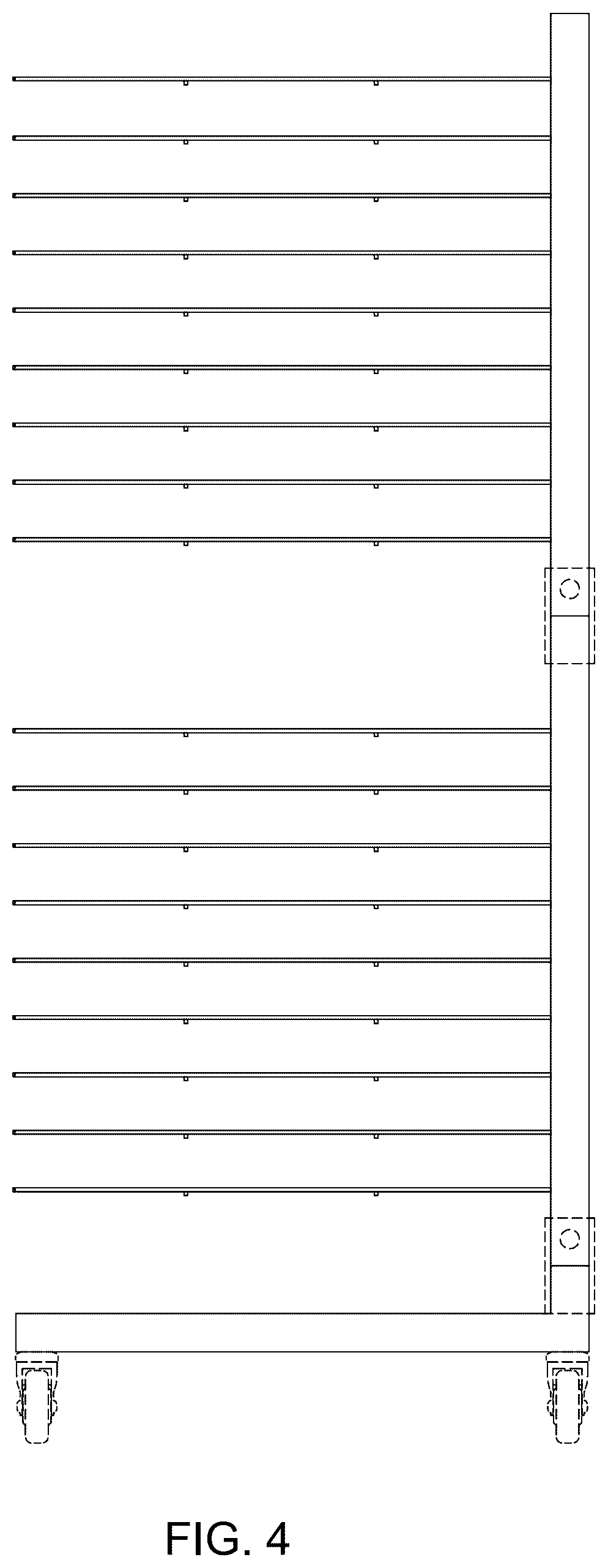 Patent USD1043196 Figure 4 – Art drying rack