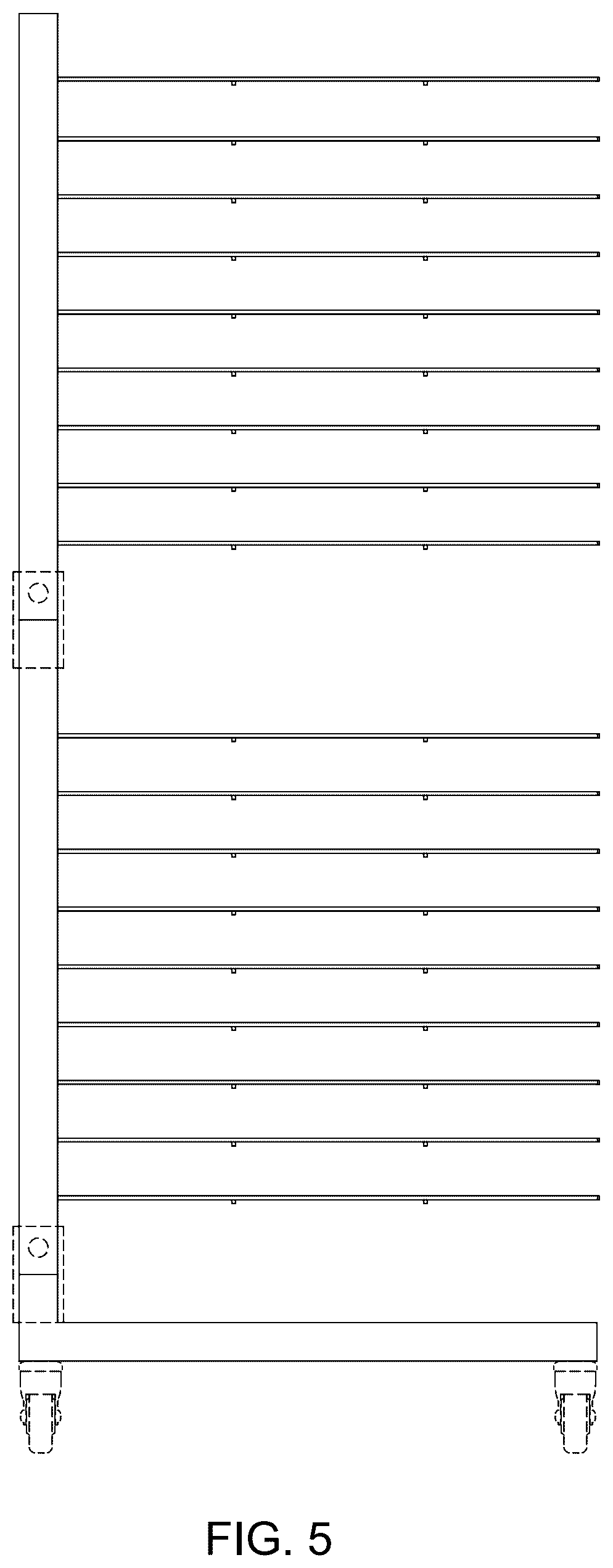 Patent USD1043196 Figure 5 – Art drying rack