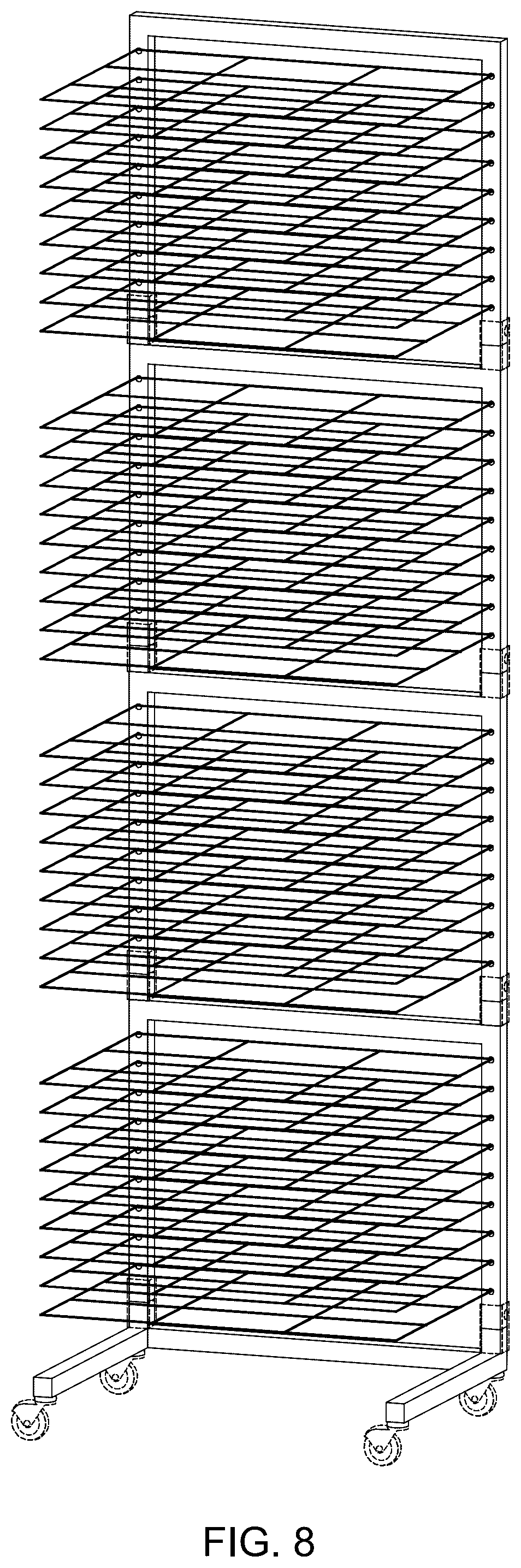 Patent USD1043196 Figure 8 – Art drying rack