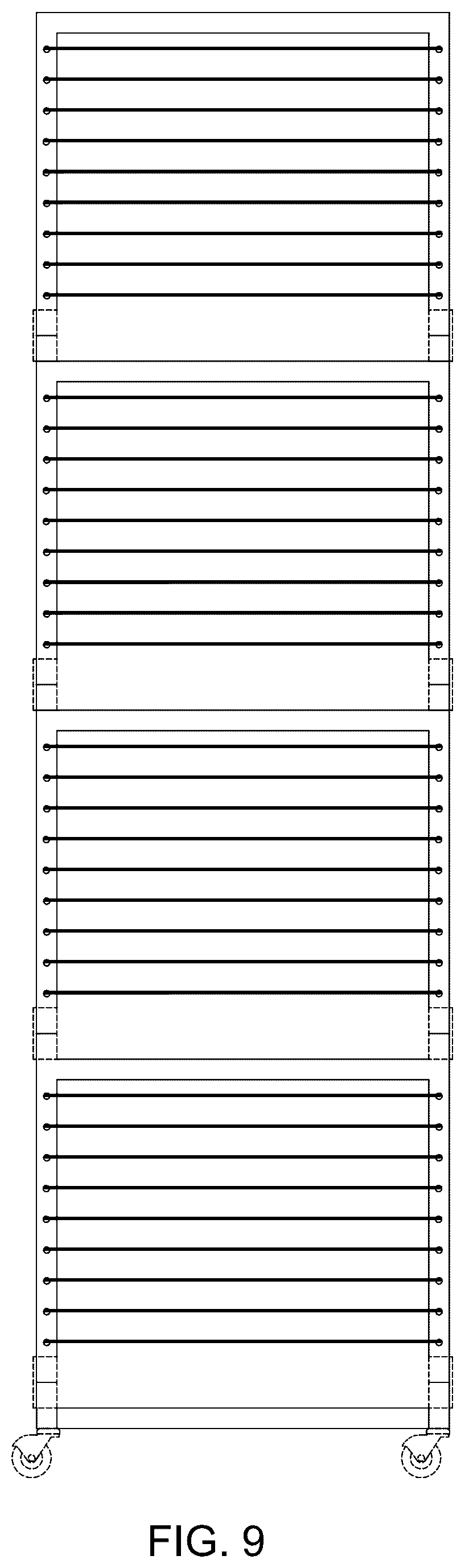 Patent USD1043196 Figure 9 – Art drying rack