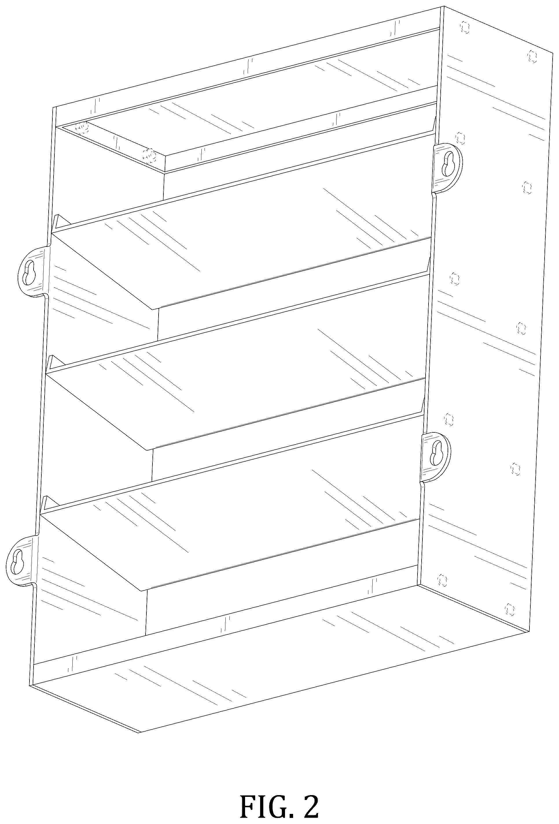 Patent USD1043197 Figure 2 – Storage and display rack