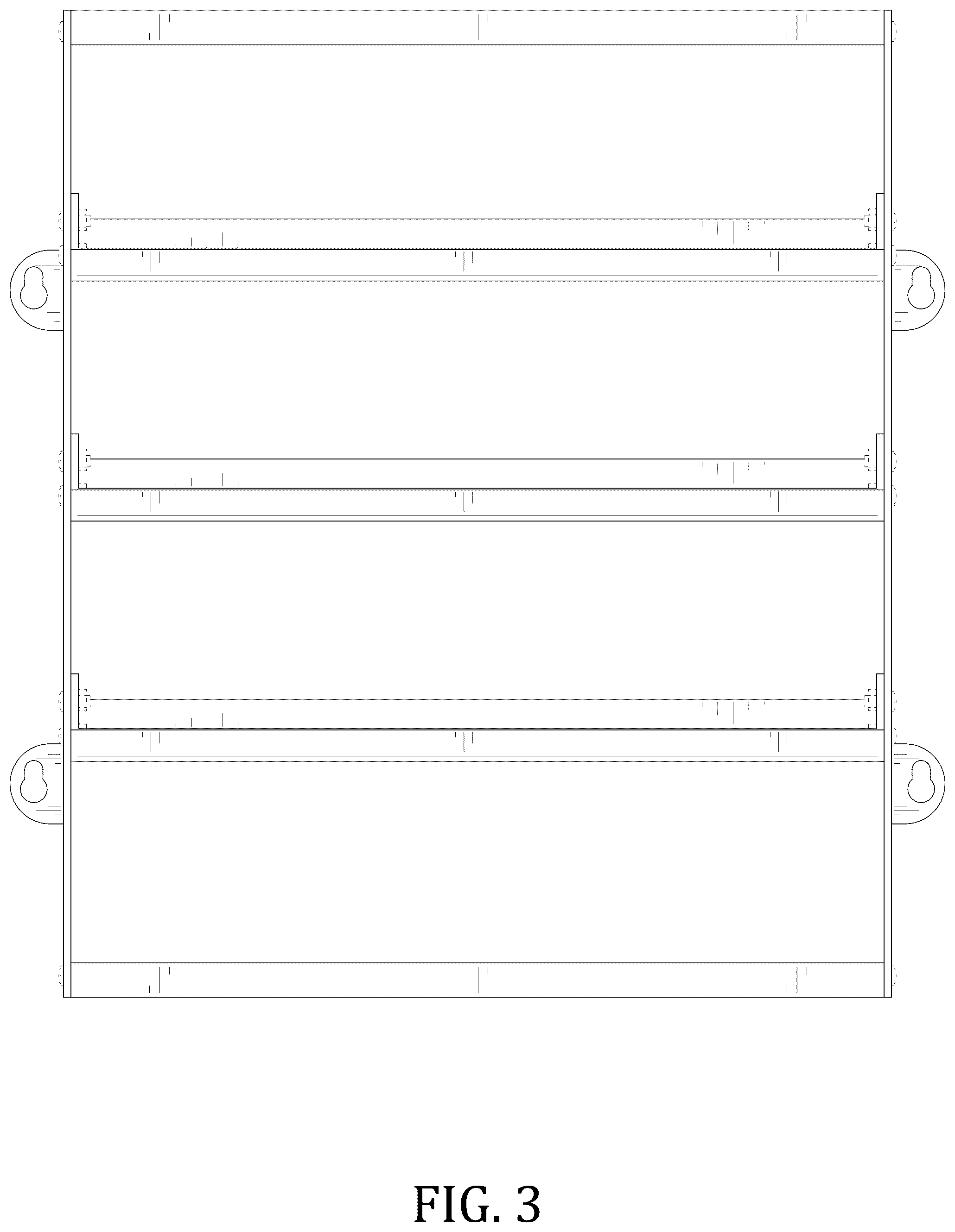 Patent USD1043197 Figure 3 – Storage and display rack