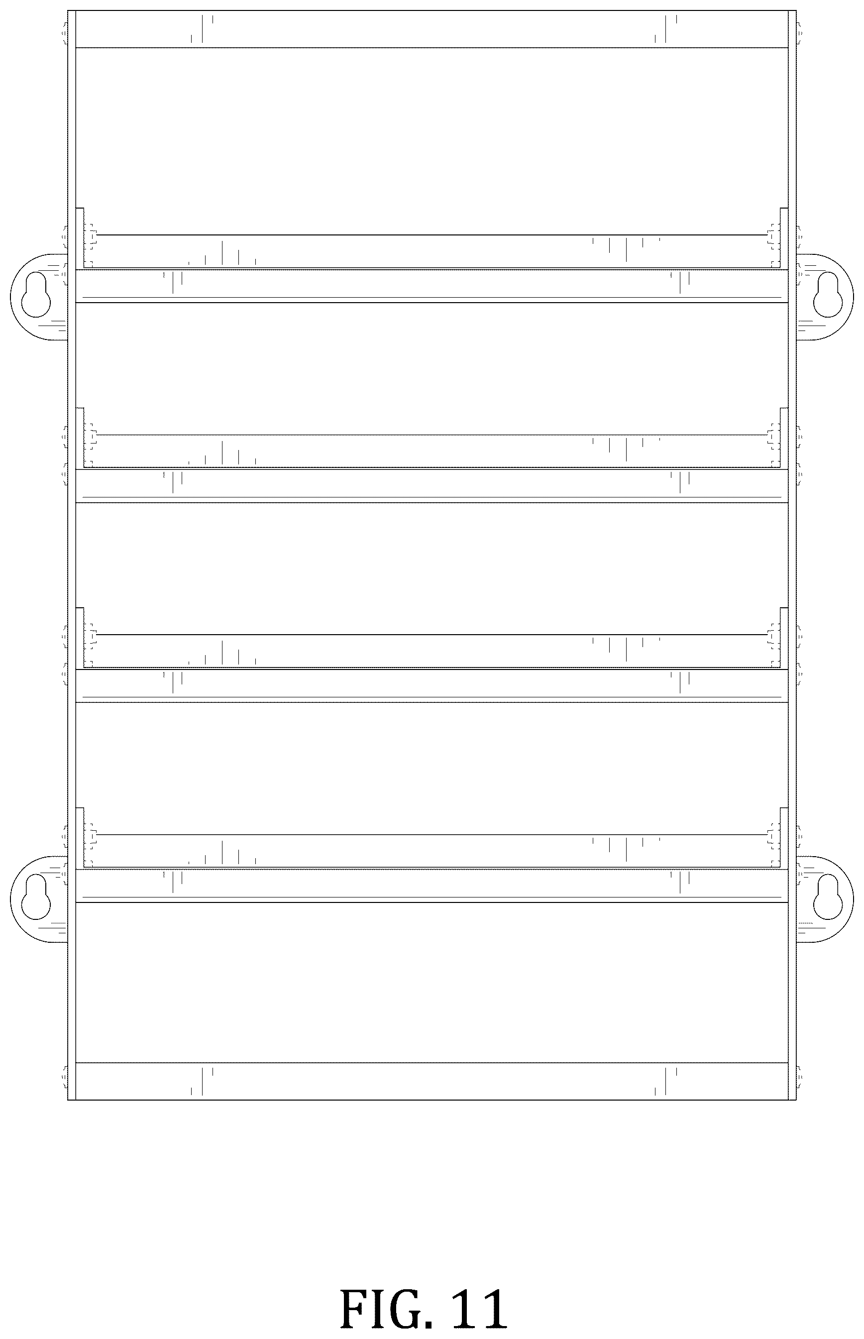 Patent USD1043197 Figure 11 – Storage and display rack