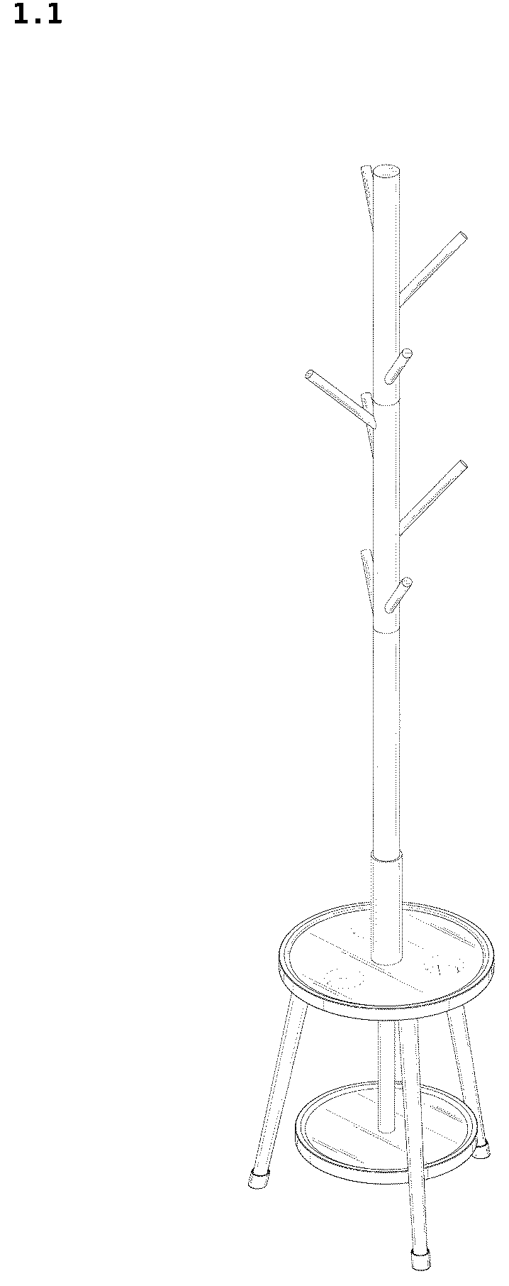 Patent USD1043200 — Coat rack — Figure 1