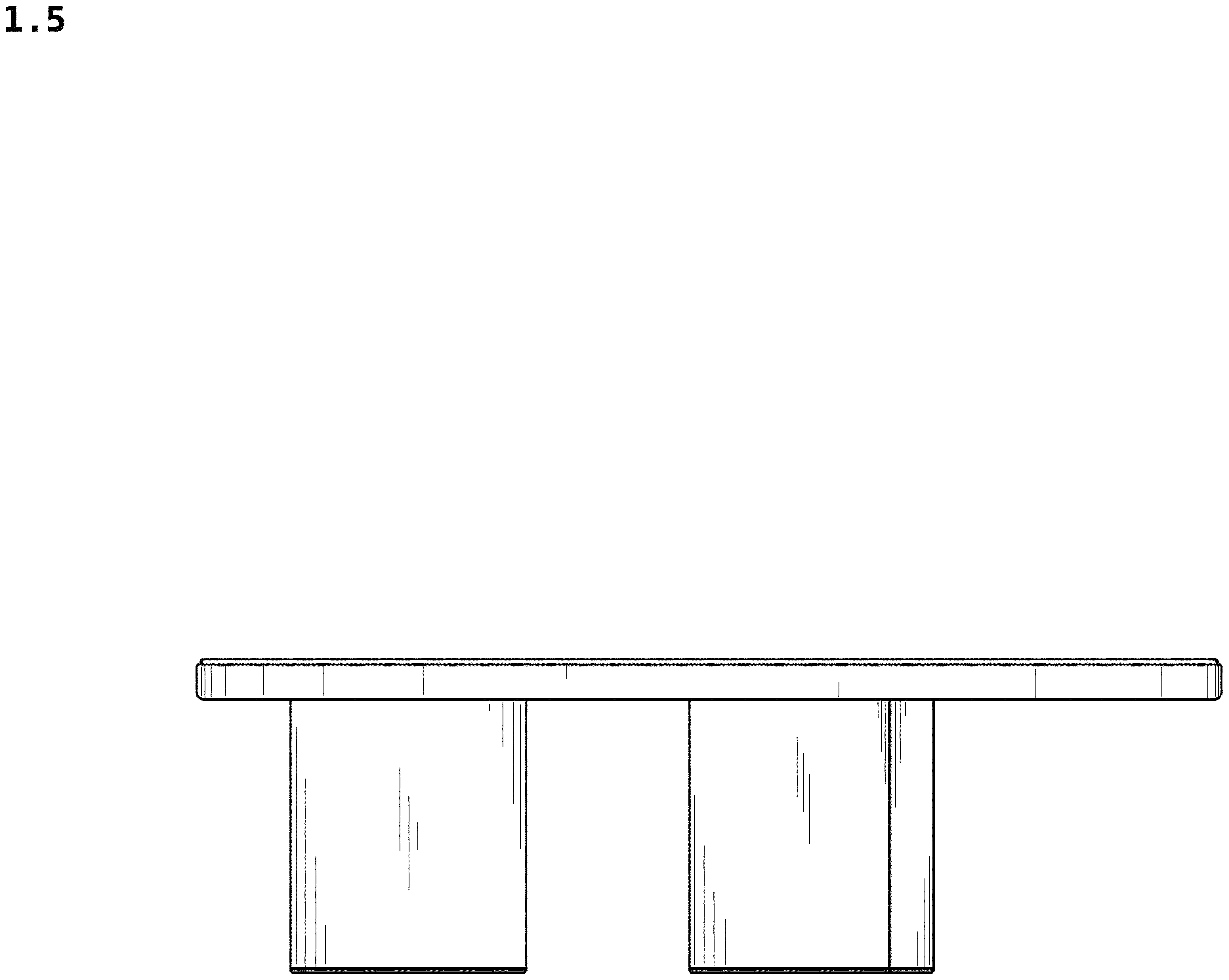Patent USD1043203 Figure 5 – Table