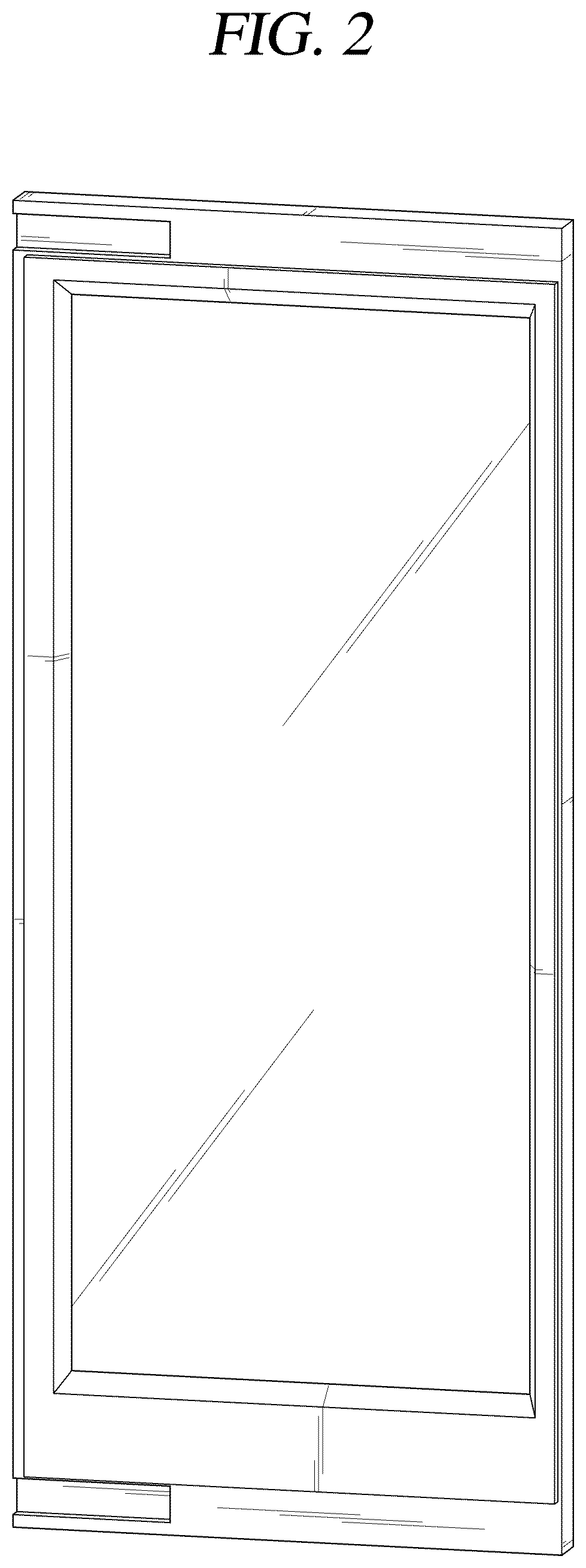 Patent USD1043204 Figure 2 – Door for footwear care machine