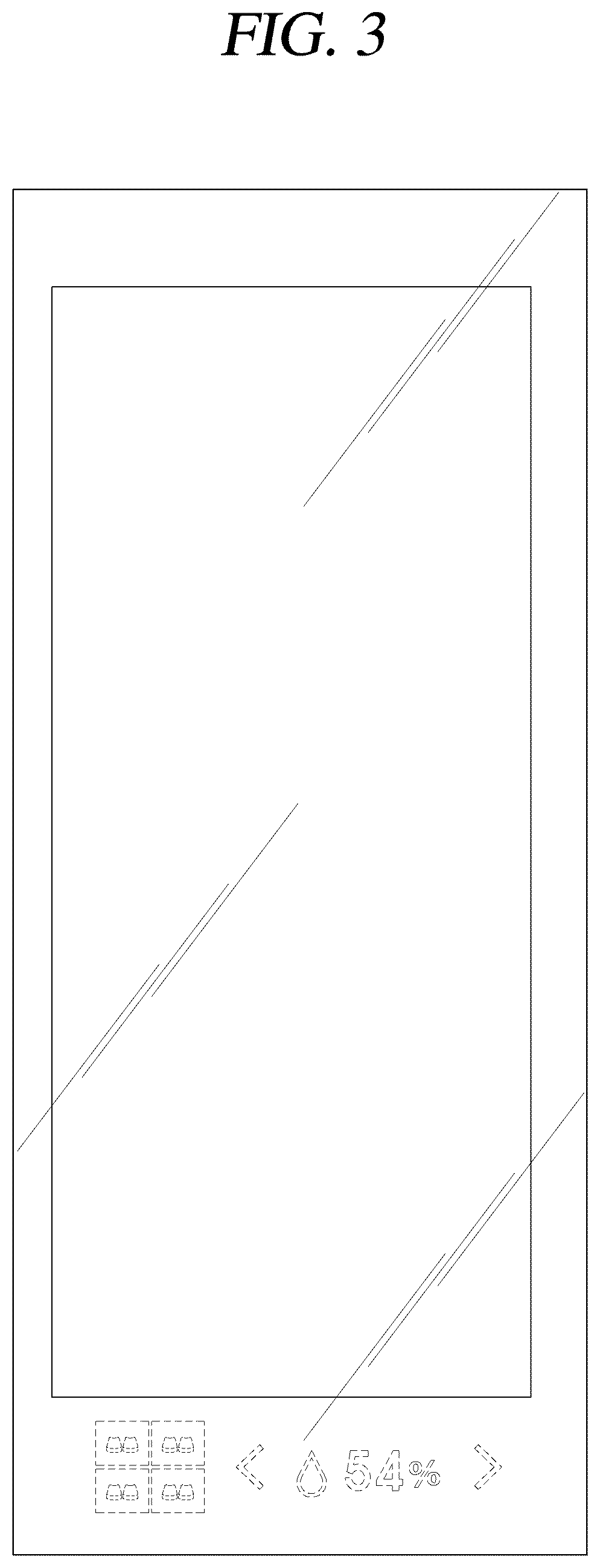 Patent USD1043204 Figure 3 – Door for footwear care machine