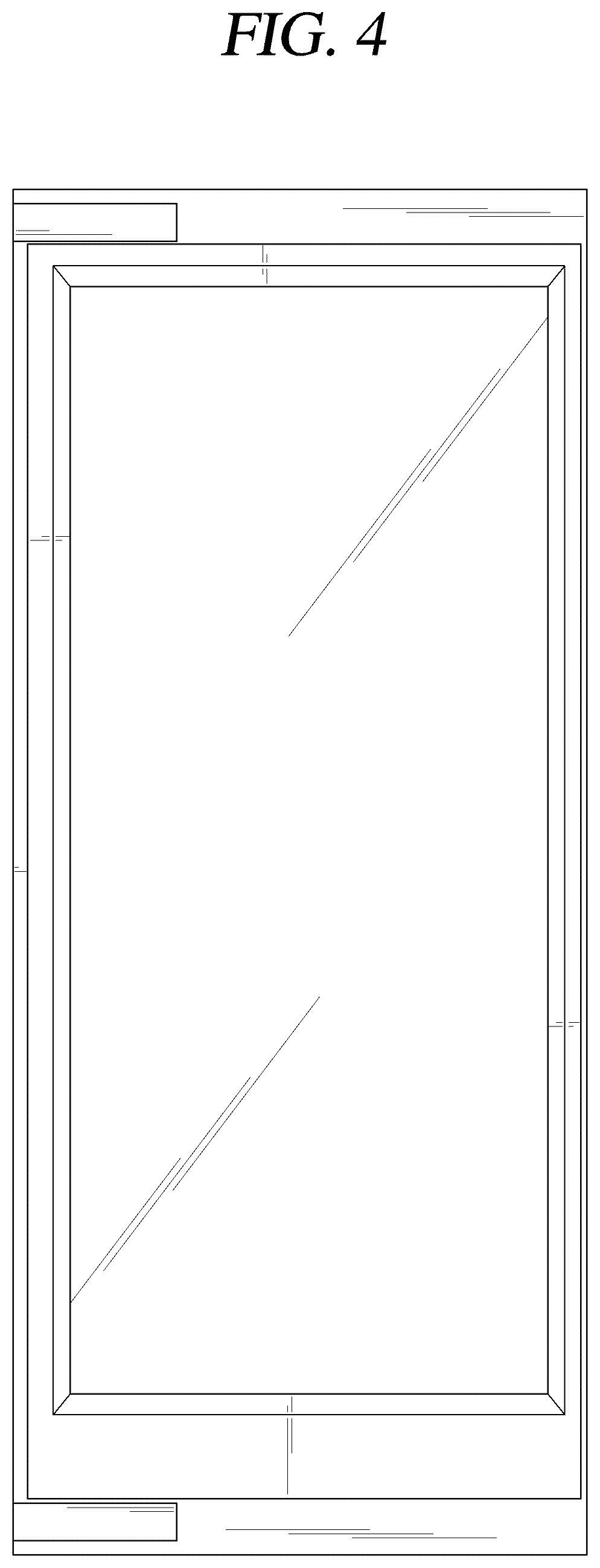 Patent USD1043204 Figure 4 – Door for footwear care machine