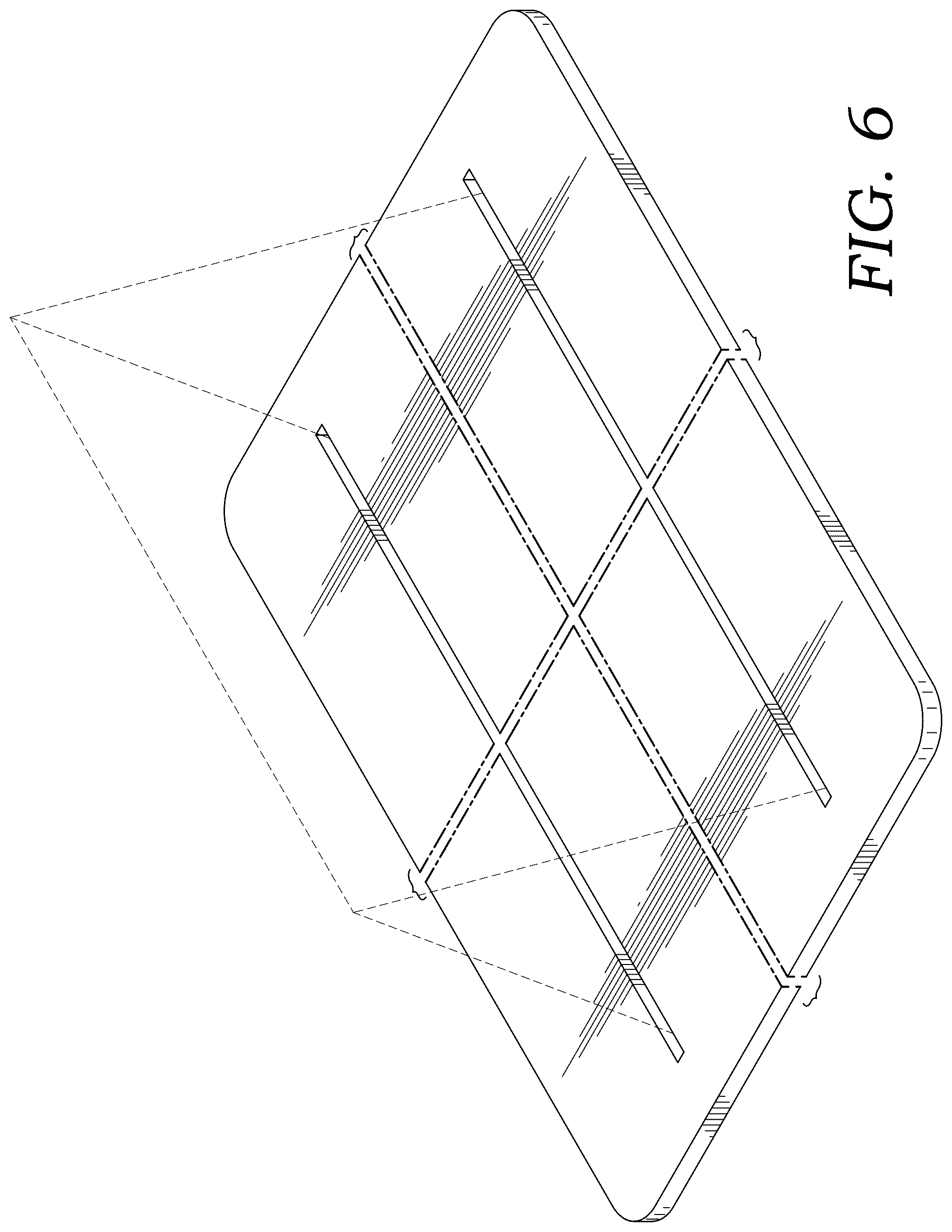 Patent USD1043206 Figure 4 – Tabletop point of purchase stand