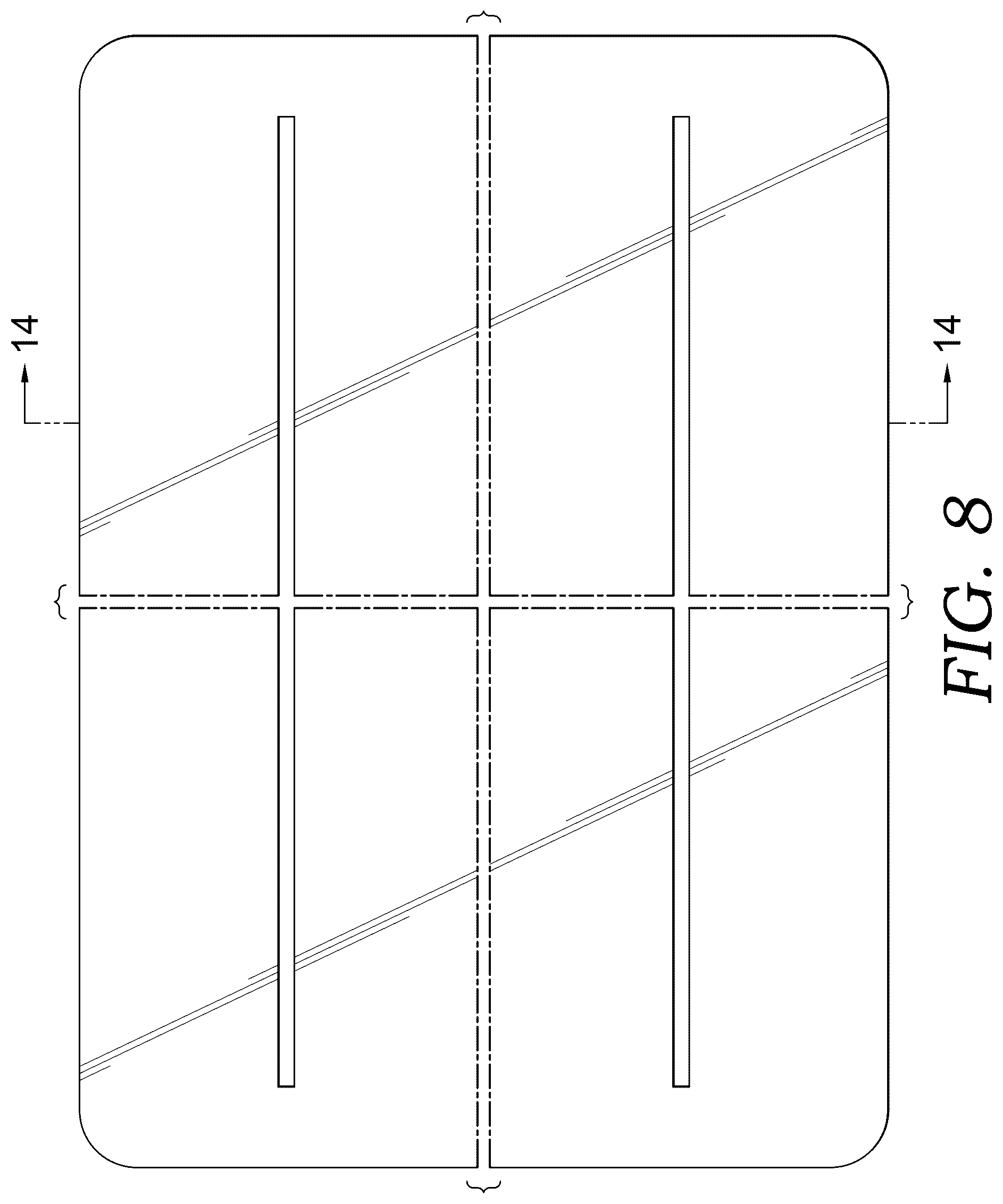 Patent USD1043206 Figure 6 – Tabletop point of purchase stand