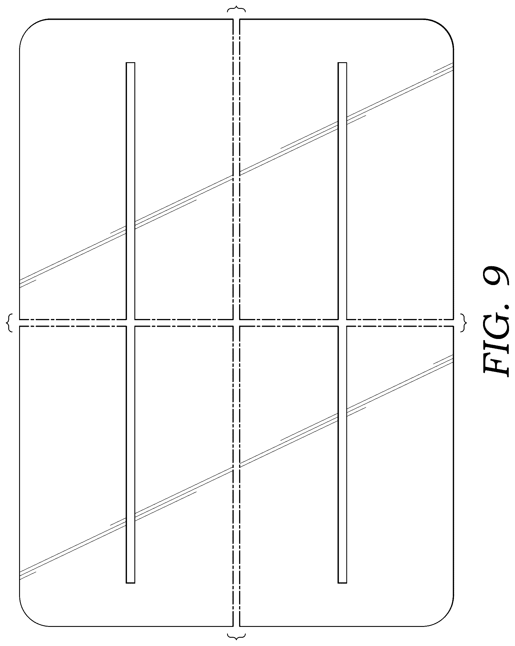 Patent USD1043206 Figure 7 – Tabletop point of purchase stand