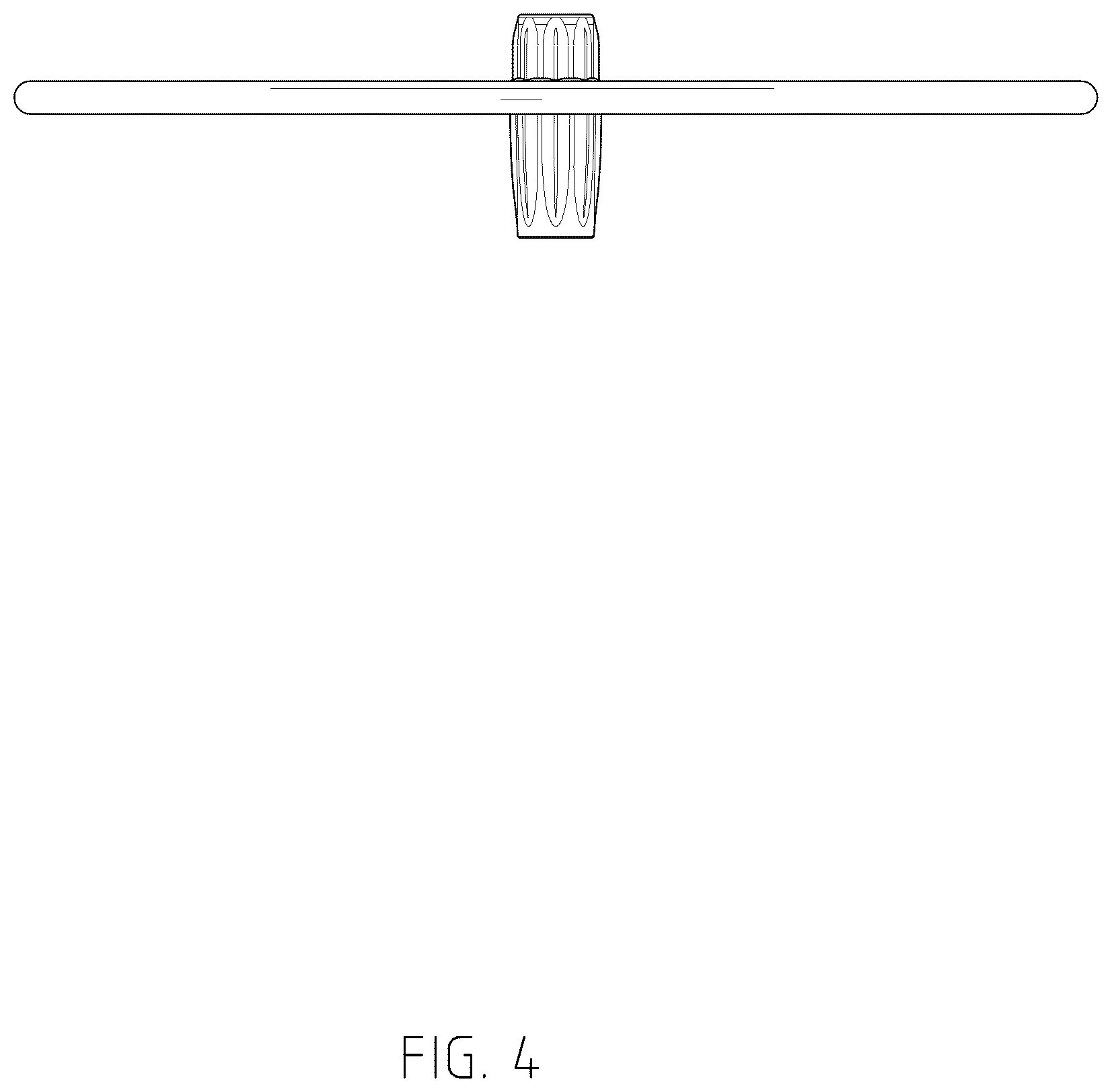 Patent USD1043207 Figure 4 – Table top with umbrella hole