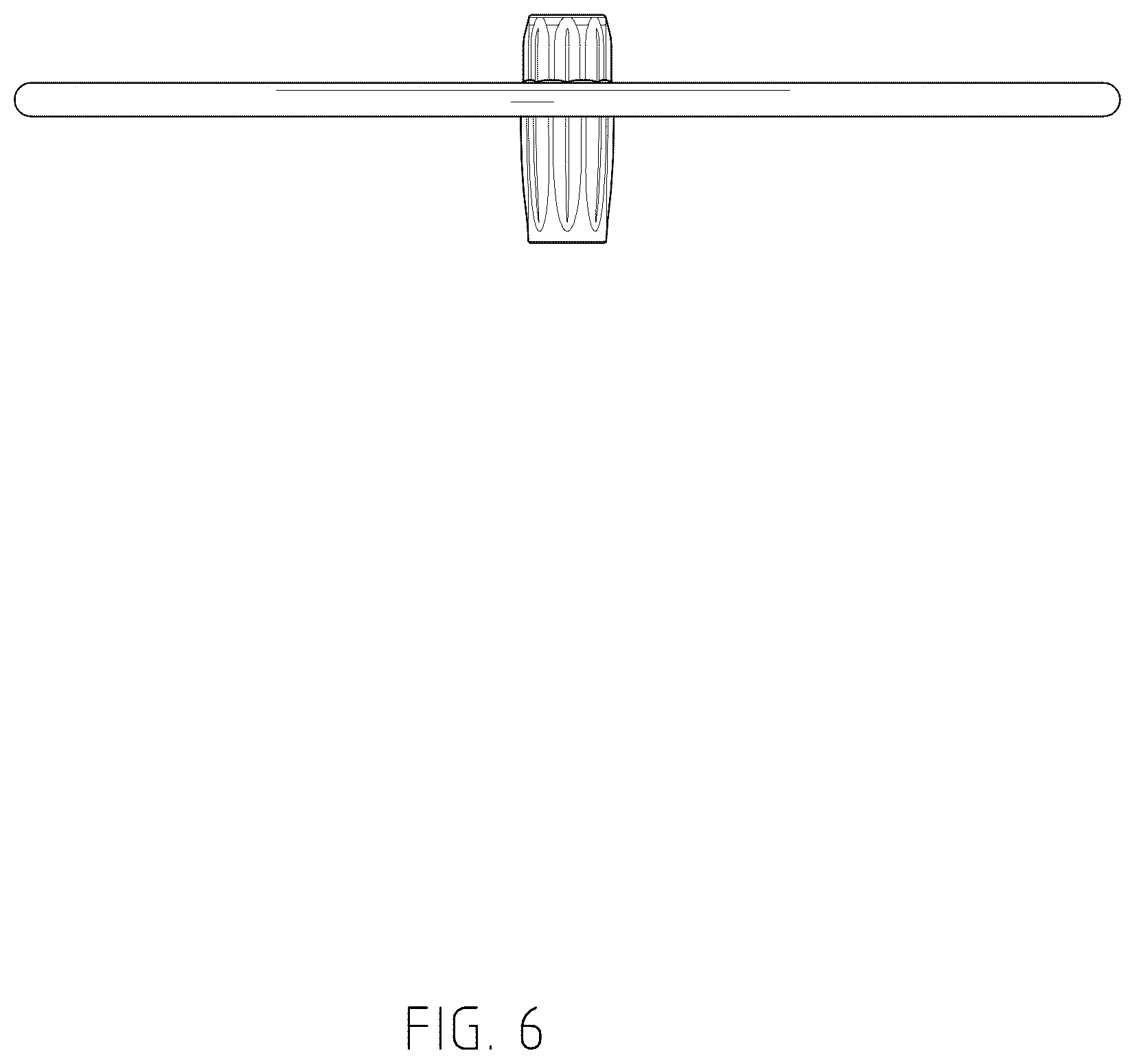 Patent USD1043207 Figure 6 – Table top with umbrella hole