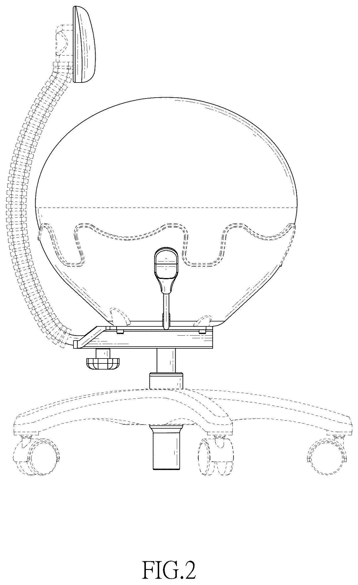 Patent USD1043208 Figure 2 – Ball chair