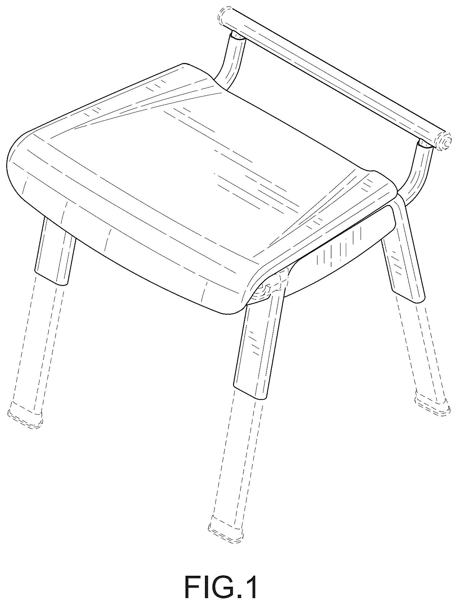 Patent USD1043210 Figure 1 – Shower chair