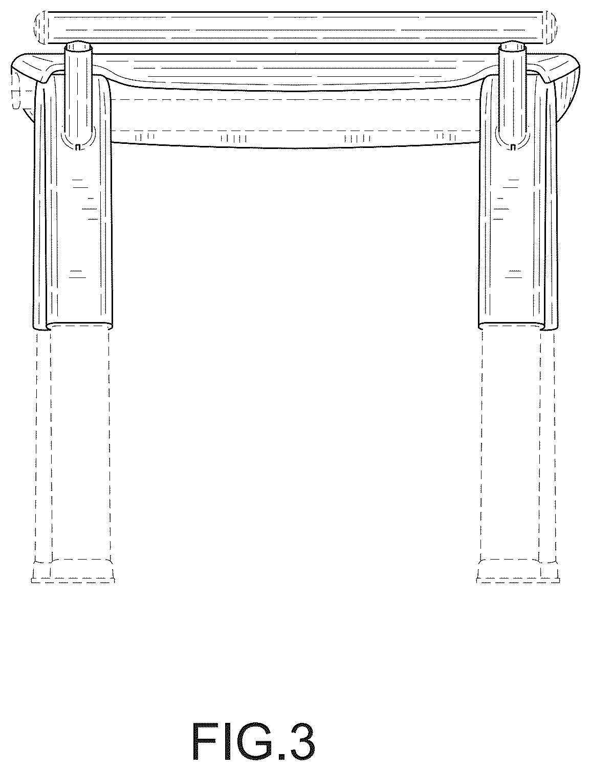Patent USD1043210 Figure 3 – Shower chair