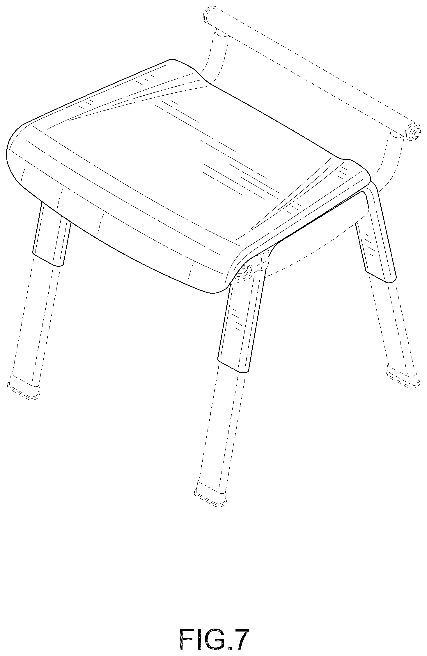 Patent USD1043210 Figure 7 – Shower chair