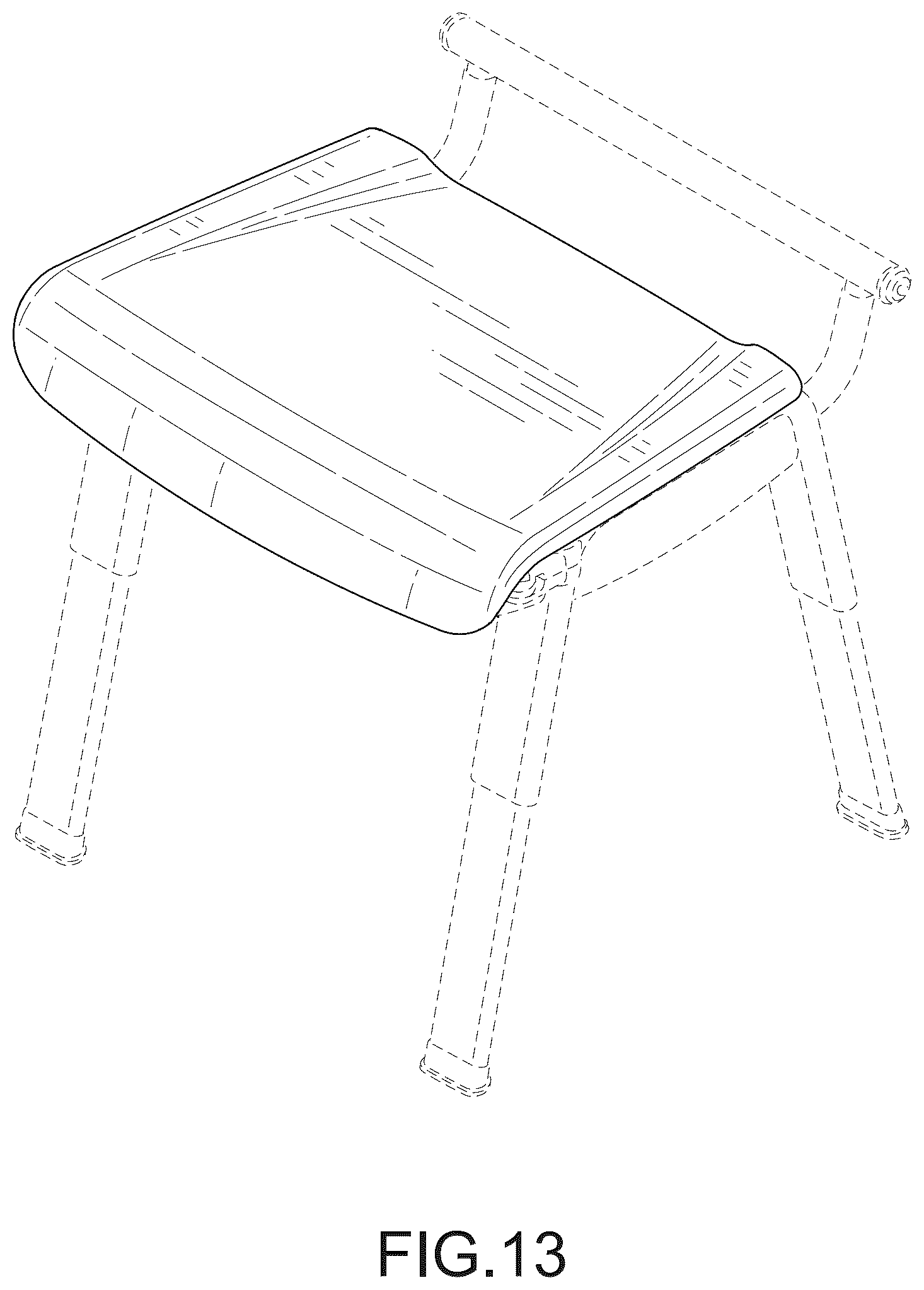 Patent USD1043210 Figure 13 – Shower chair