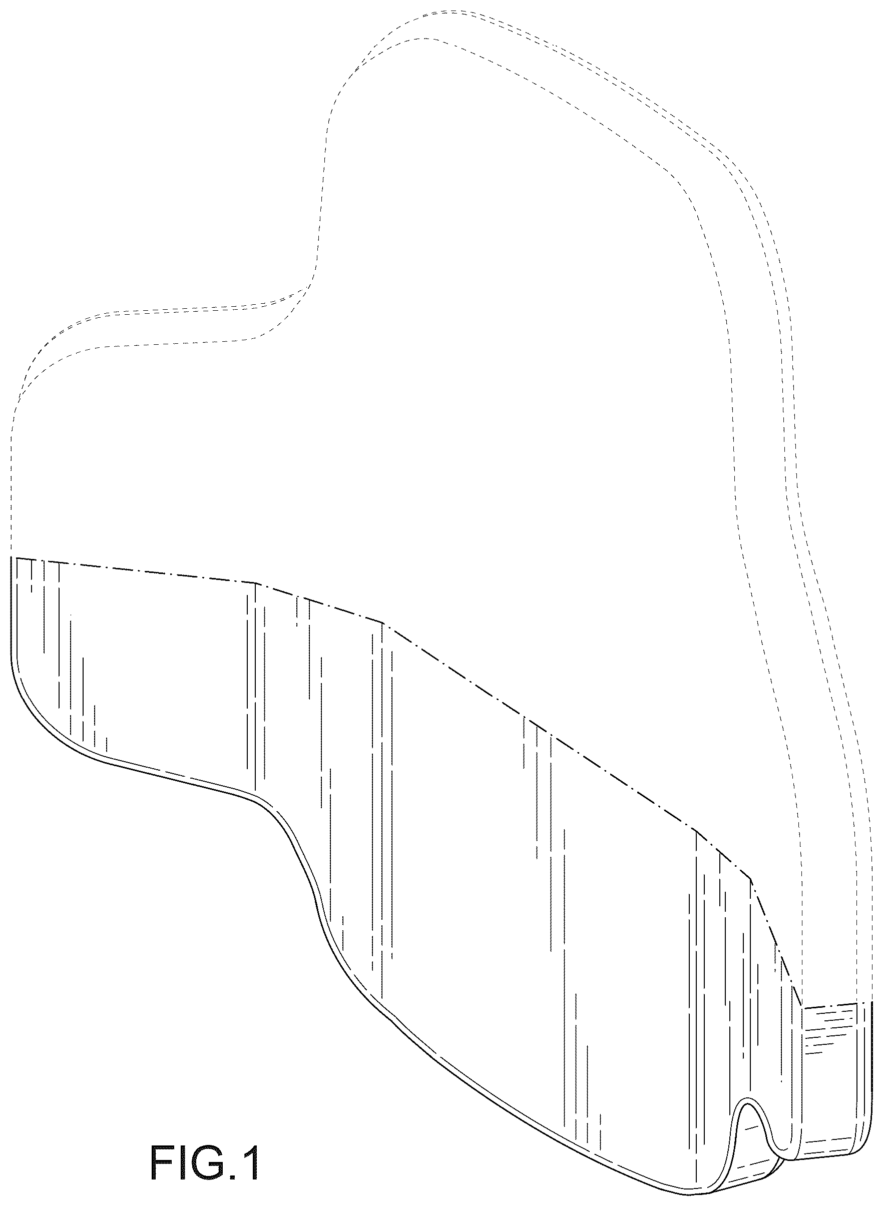 Patent USD1043211 Figure 1 – Backrest